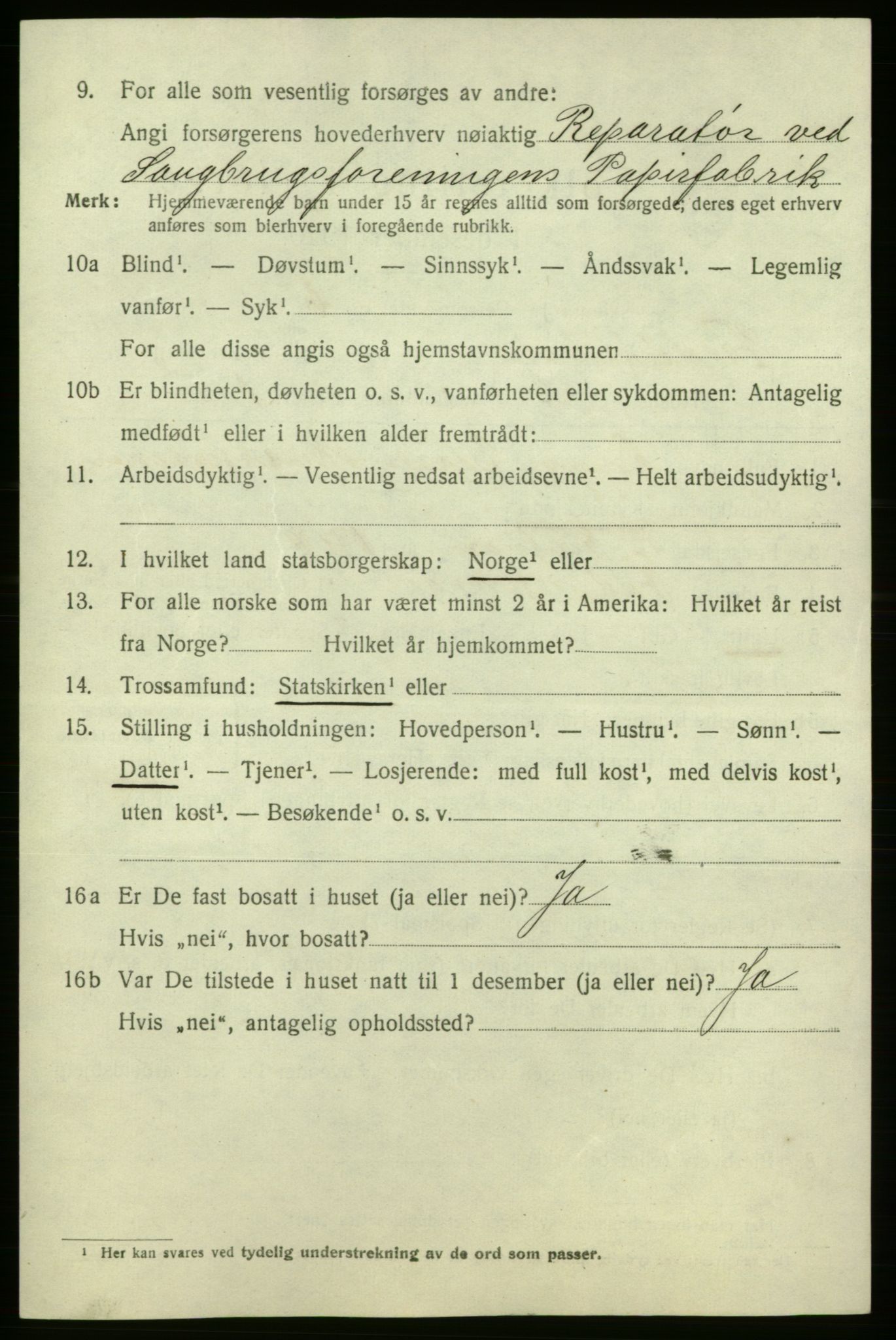 SAO, 1920 census for Fredrikshald, 1920, p. 28097