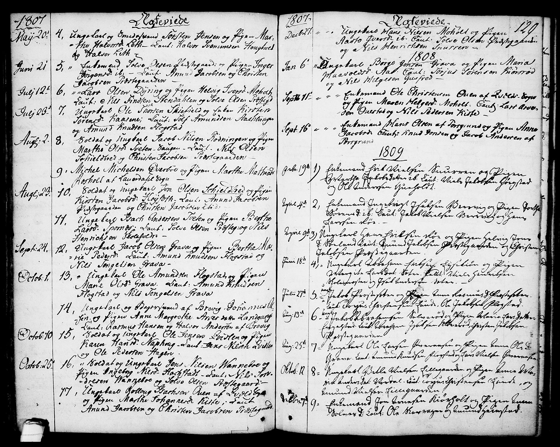 Eidanger kirkebøker, SAKO/A-261/F/Fa/L0006: Parish register (official) no. 6, 1764-1814, p. 129