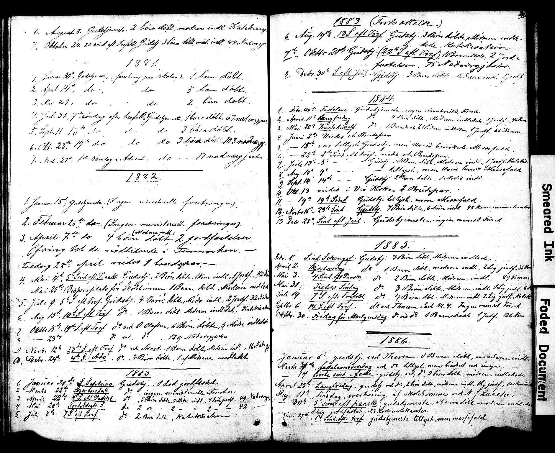 Ministerialprotokoller, klokkerbøker og fødselsregistre - Møre og Romsdal, SAT/A-1454/550/L0618: Parish register (copy) no. 550C01, 1870-1927, p. 292