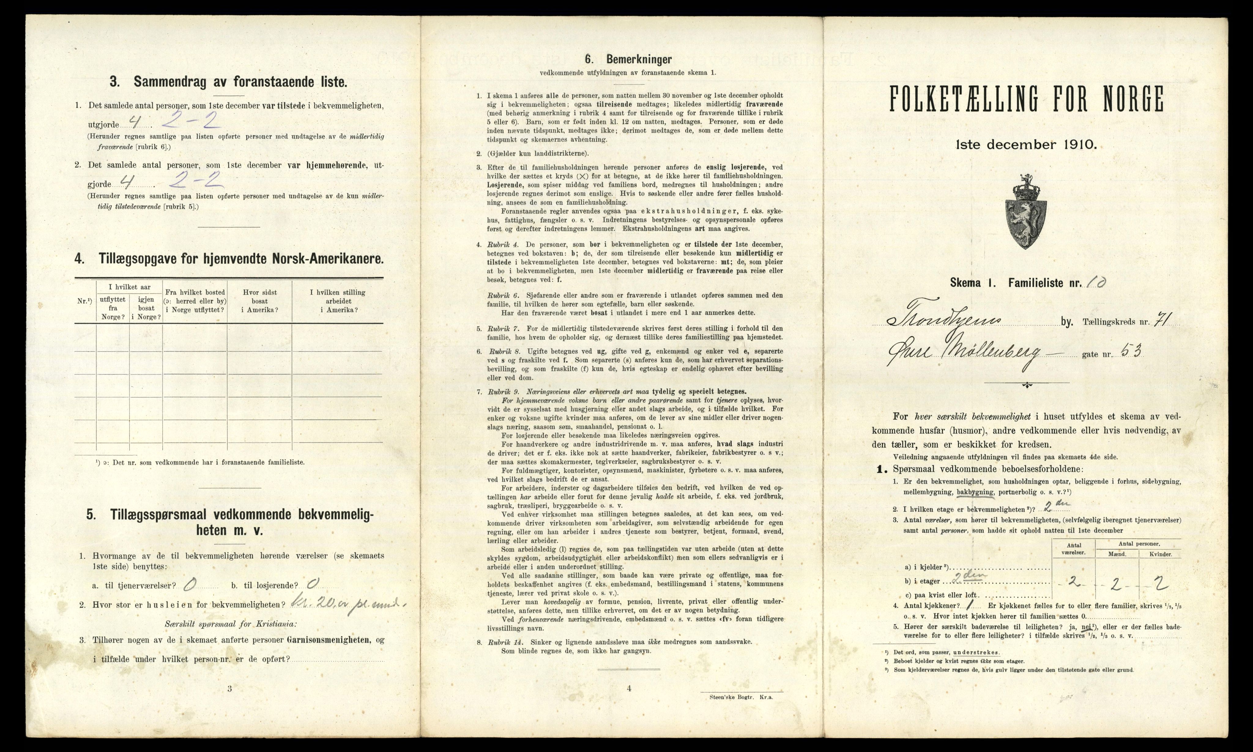 RA, 1910 census for Trondheim, 1910, p. 20933