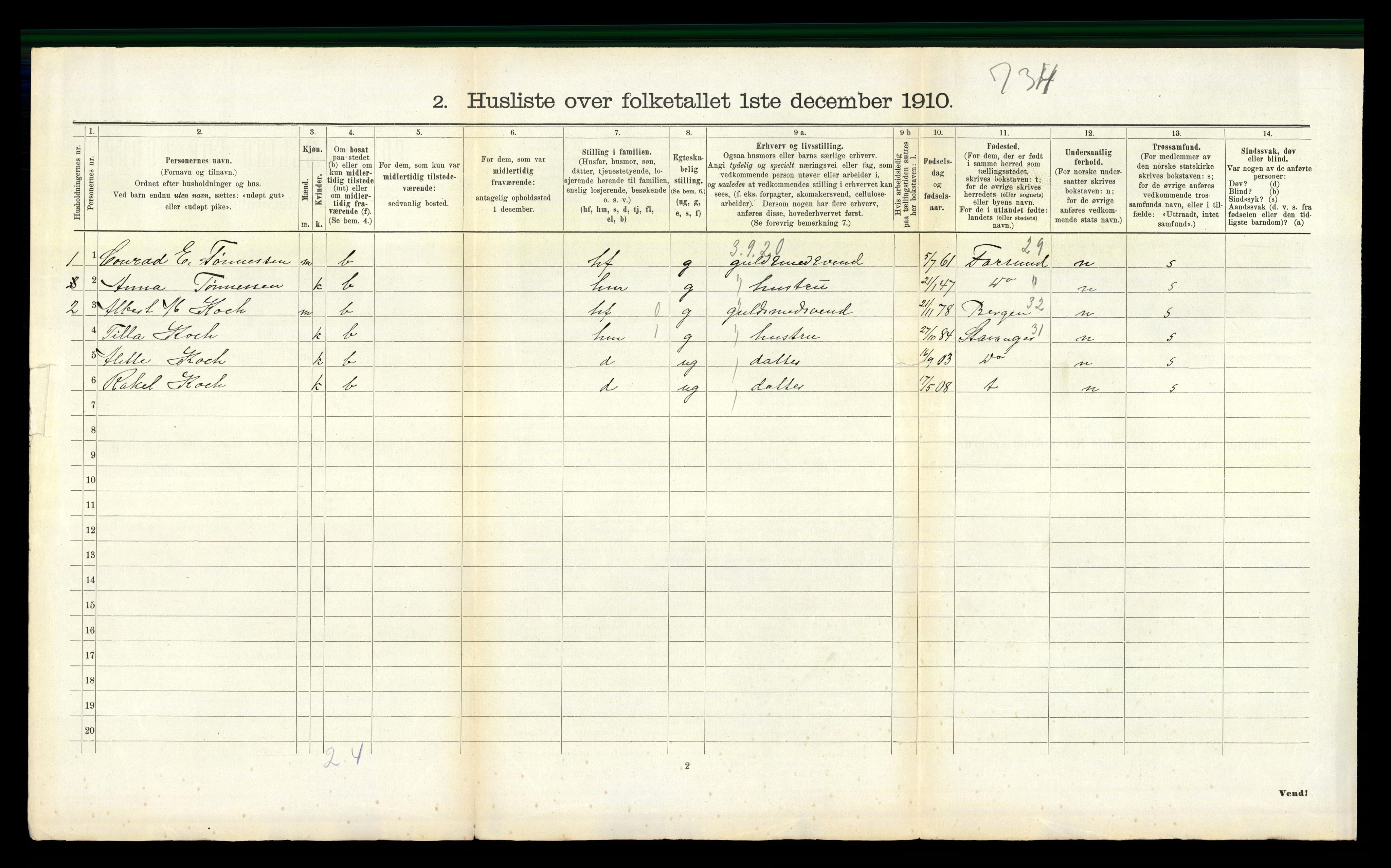 RA, 1910 census for Hedrum, 1910, p. 271