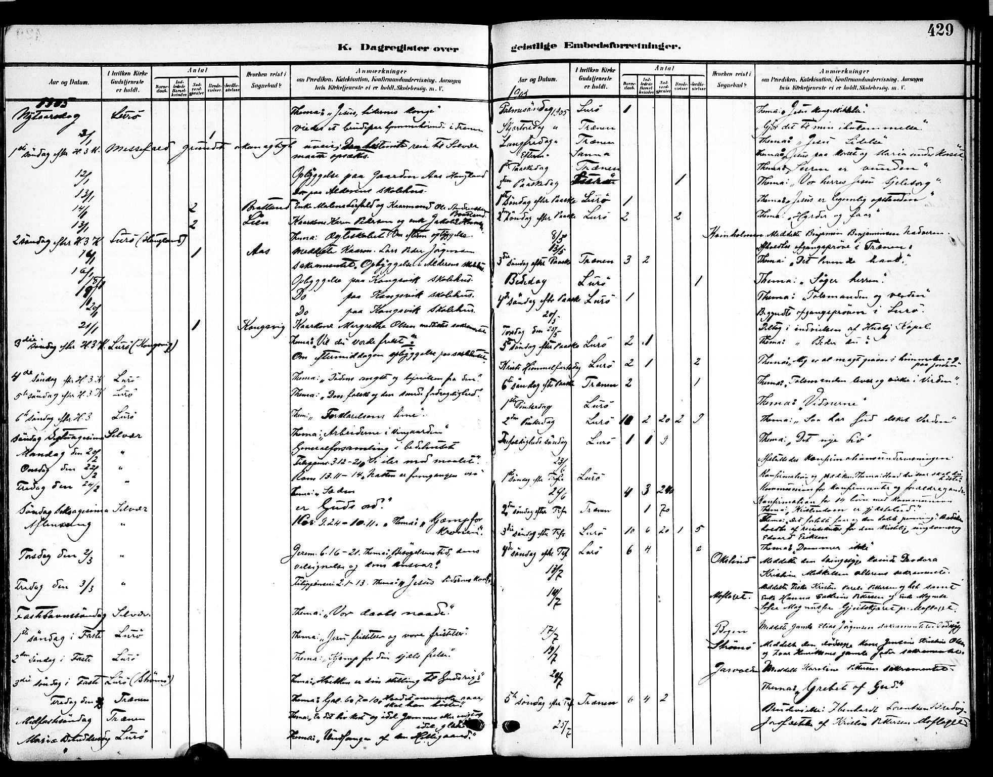 Ministerialprotokoller, klokkerbøker og fødselsregistre - Nordland, SAT/A-1459/839/L0569: Parish register (official) no. 839A06, 1903-1922, p. 429