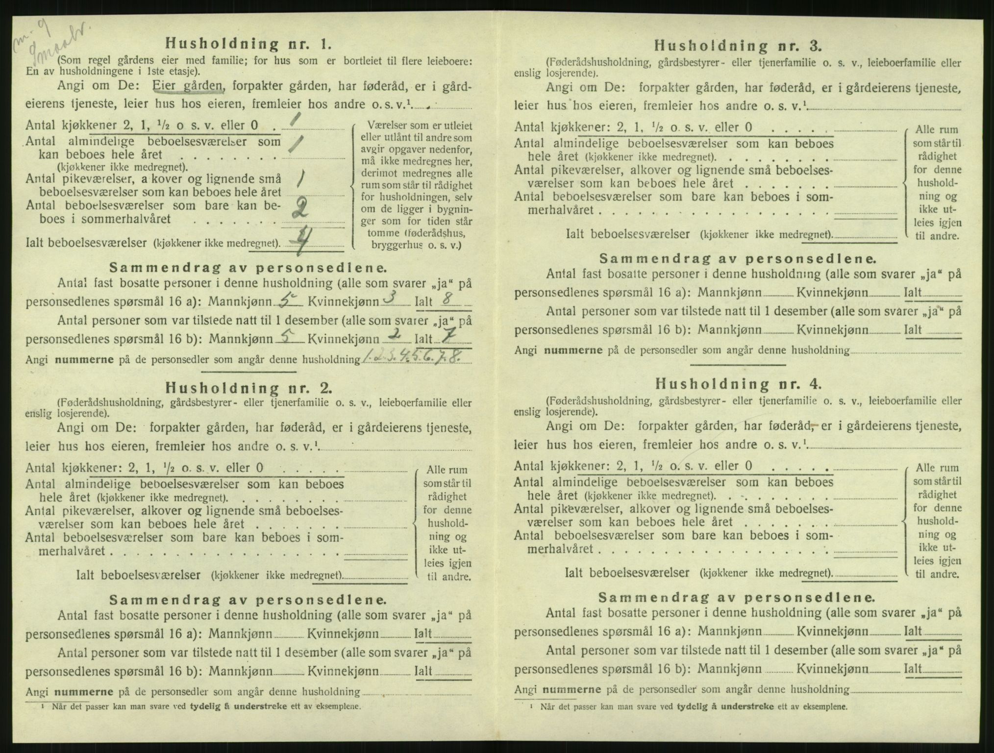 SAT, 1920 census for Leirfjord, 1920, p. 132