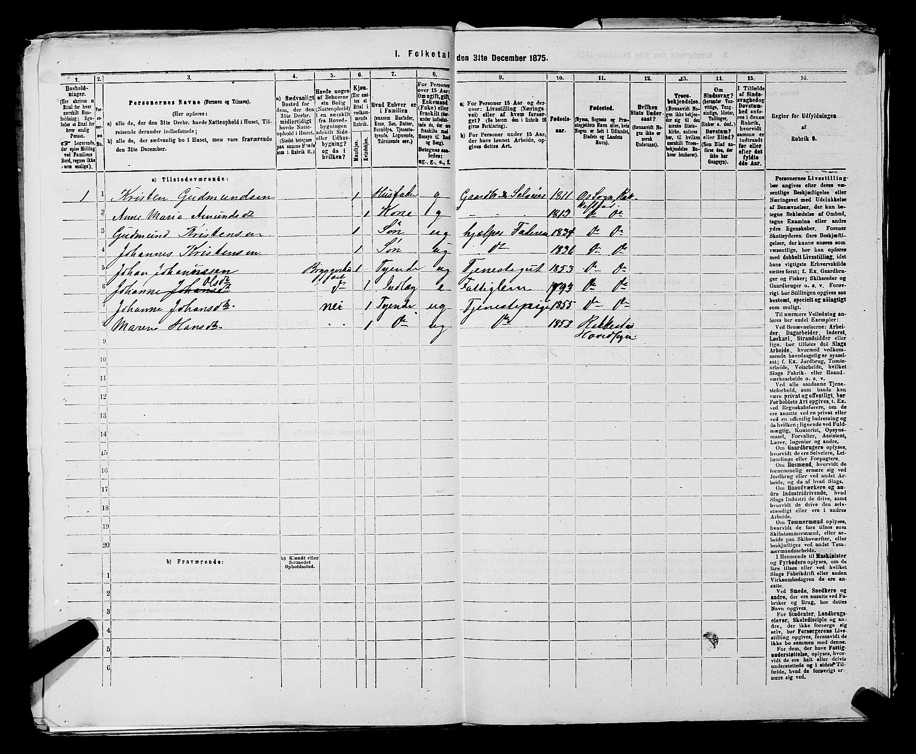 RA, 1875 census for 0128P Rakkestad, 1875, p. 2185