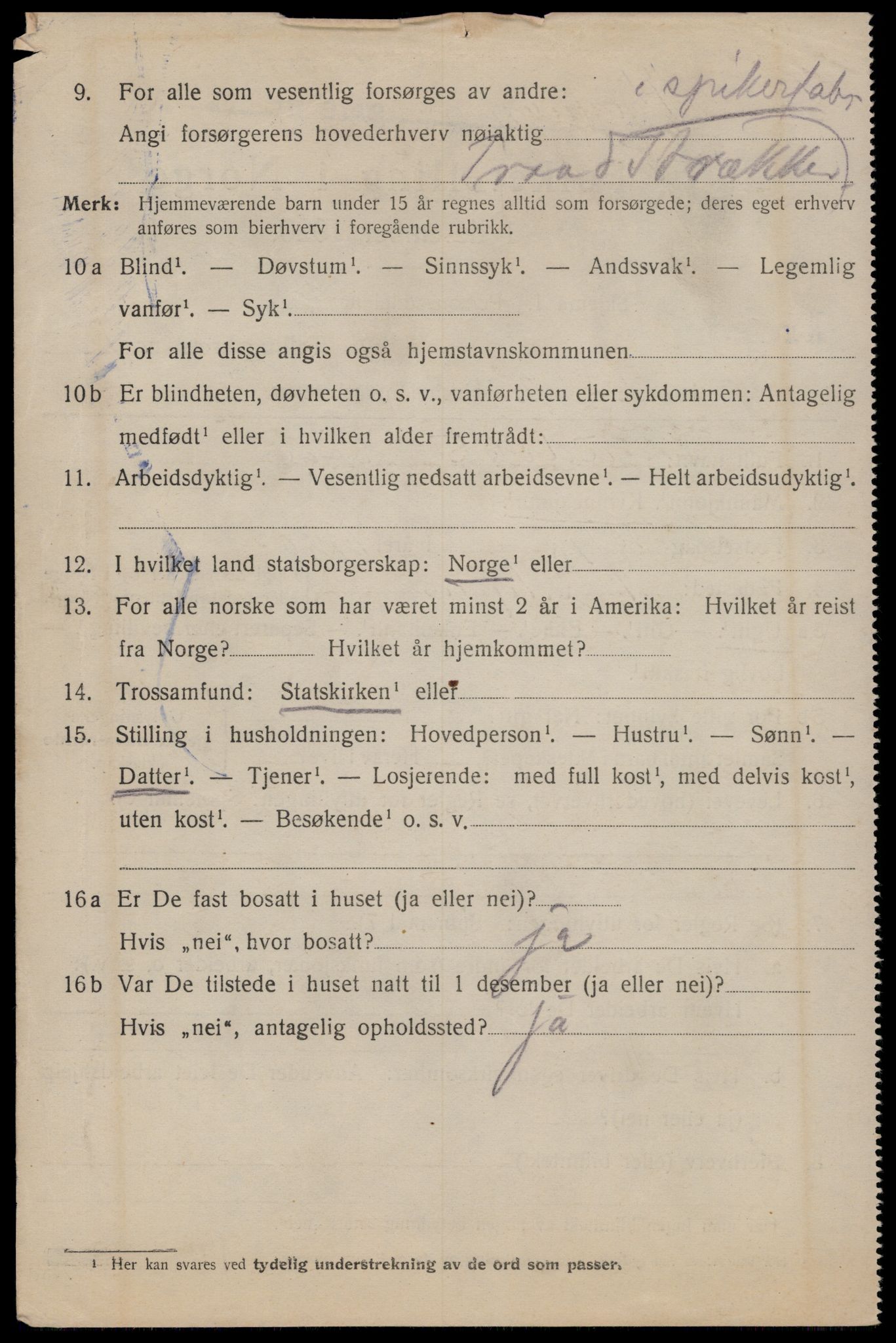 SAT, 1920 census for Trondheim, 1920, p. 33941