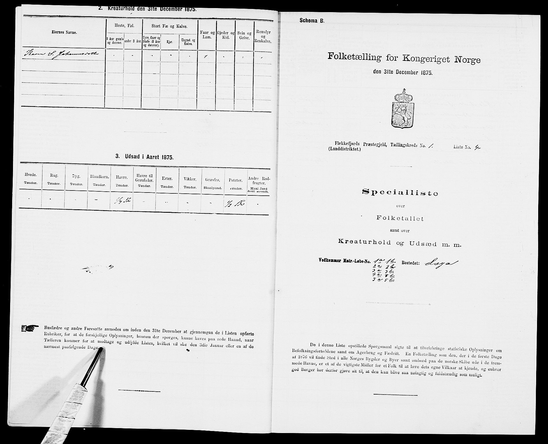 SAK, 1875 census for 1042L Flekkefjord/Nes og Hidra, 1875, p. 81