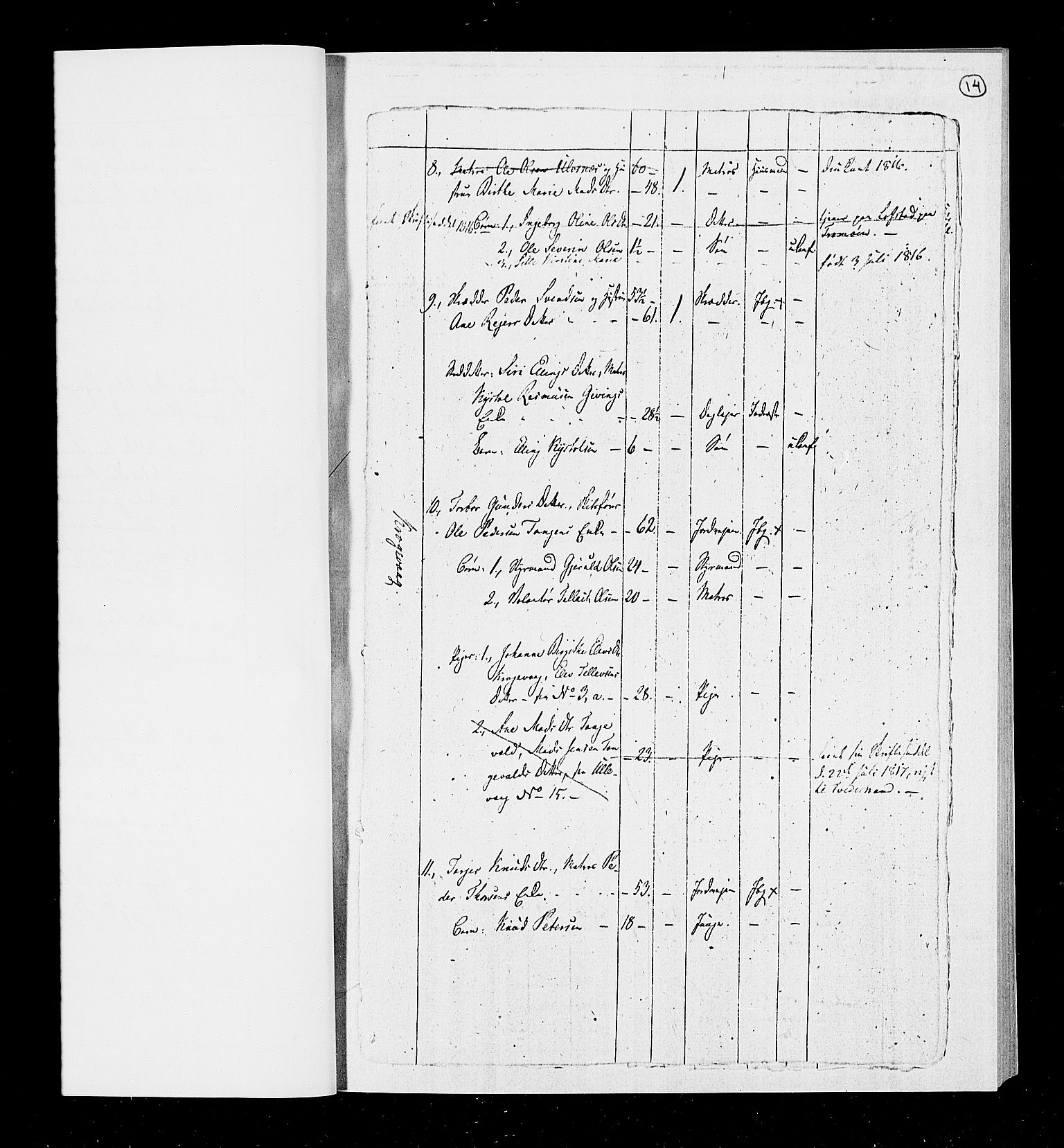 RA, Census 1815, vol. 1b: Dypvåg parish, 1815, p. 16