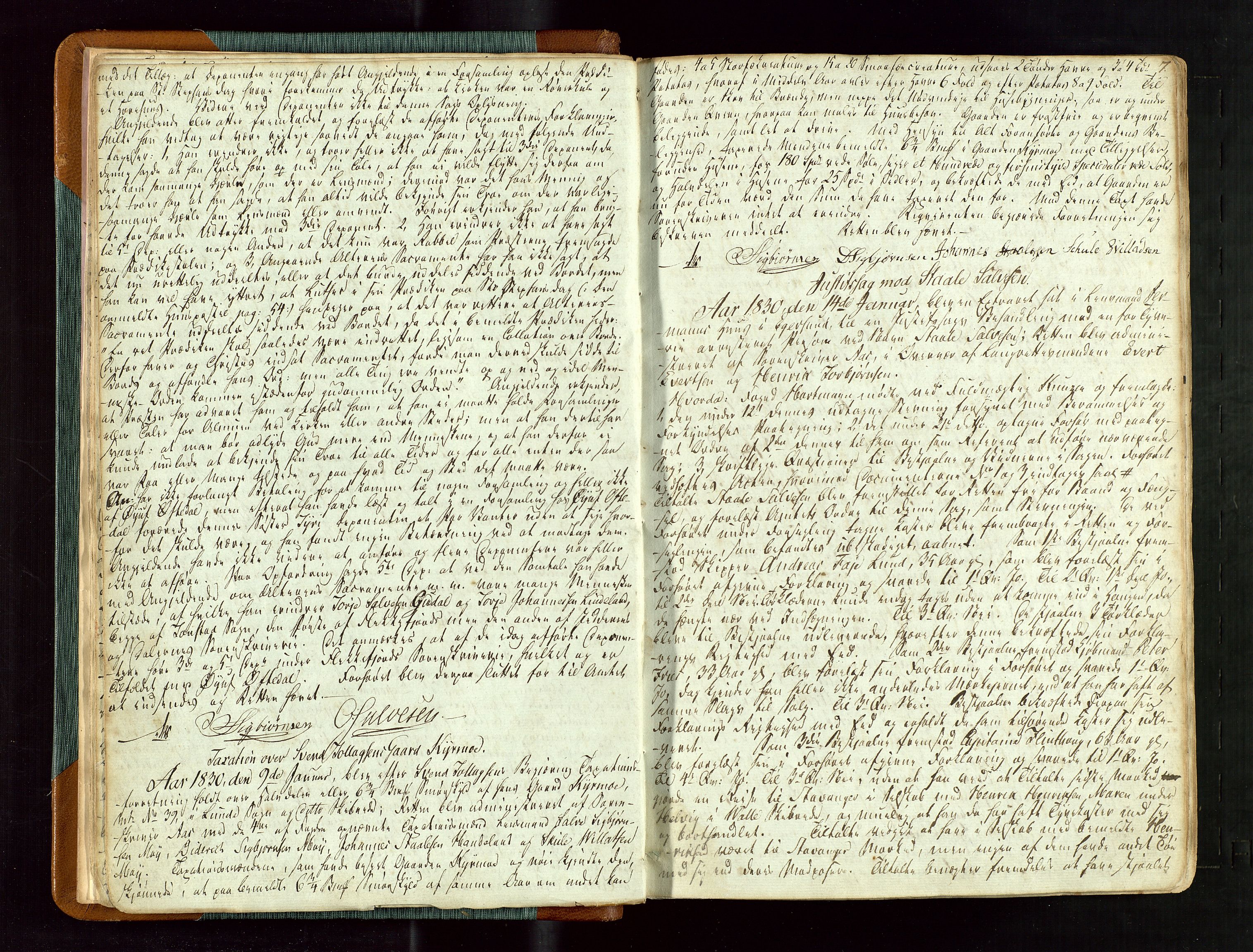 Jæren og Dalane sorenskriveri, AV/SAST-A-100306/3/30/30BBA/L0002: EKSTRARETTSPROTOKOLL - DALANE, 1829-1835, p. 6b-7a