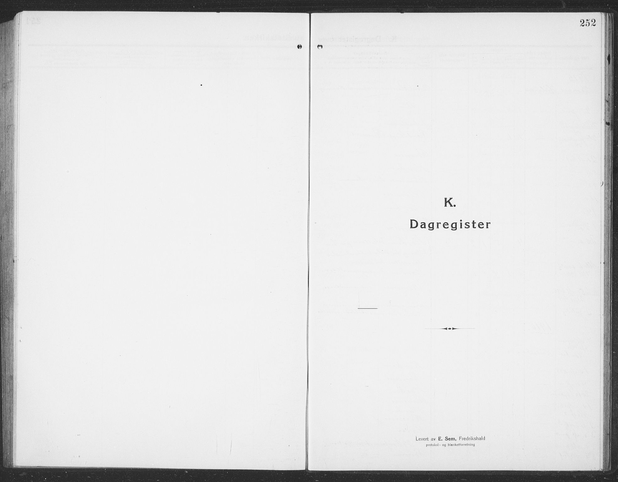 Ministerialprotokoller, klokkerbøker og fødselsregistre - Sør-Trøndelag, SAT/A-1456/694/L1134: Parish register (copy) no. 694C06, 1915-1937, p. 252