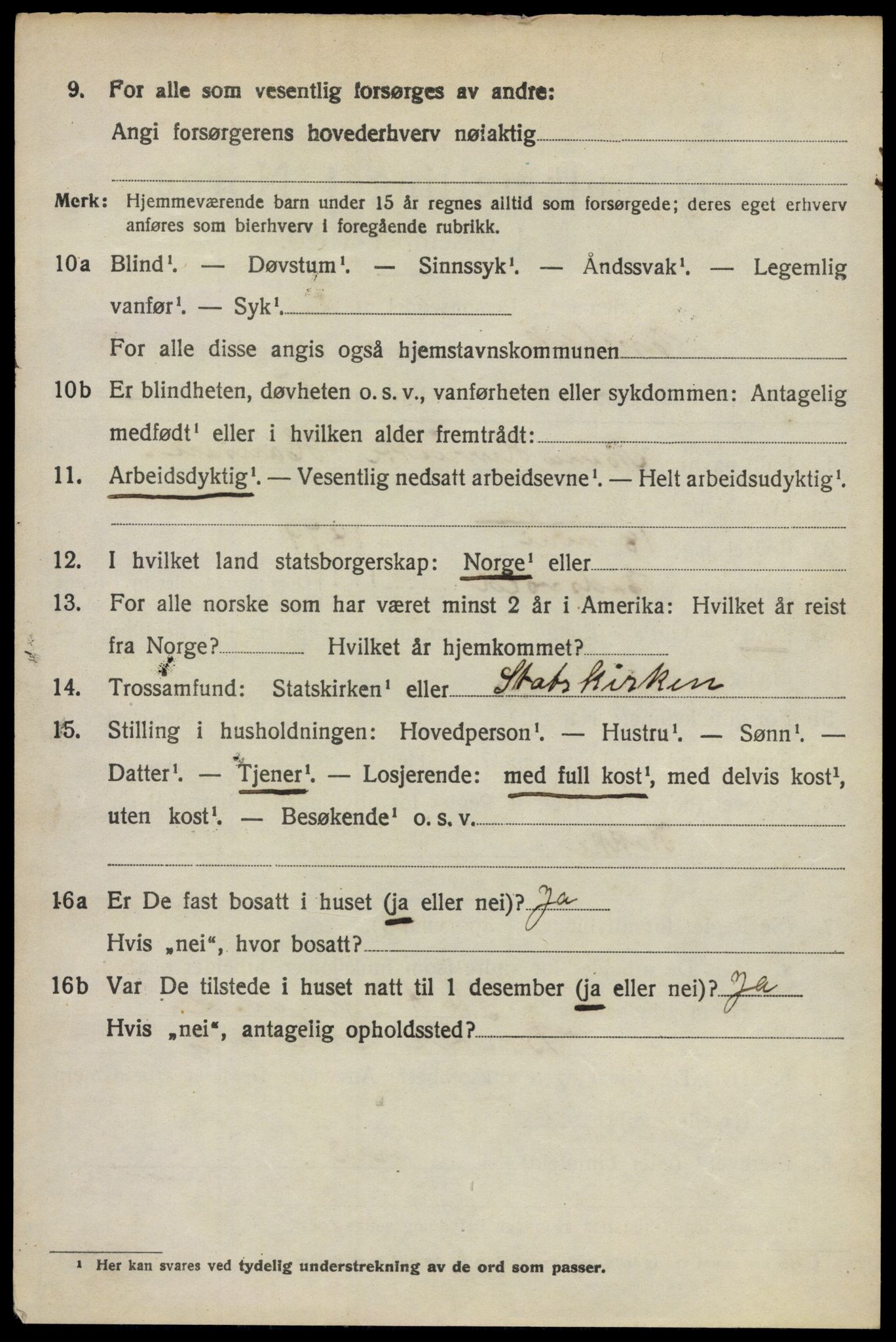 SAO, 1920 census for Enebakk, 1920, p. 6098