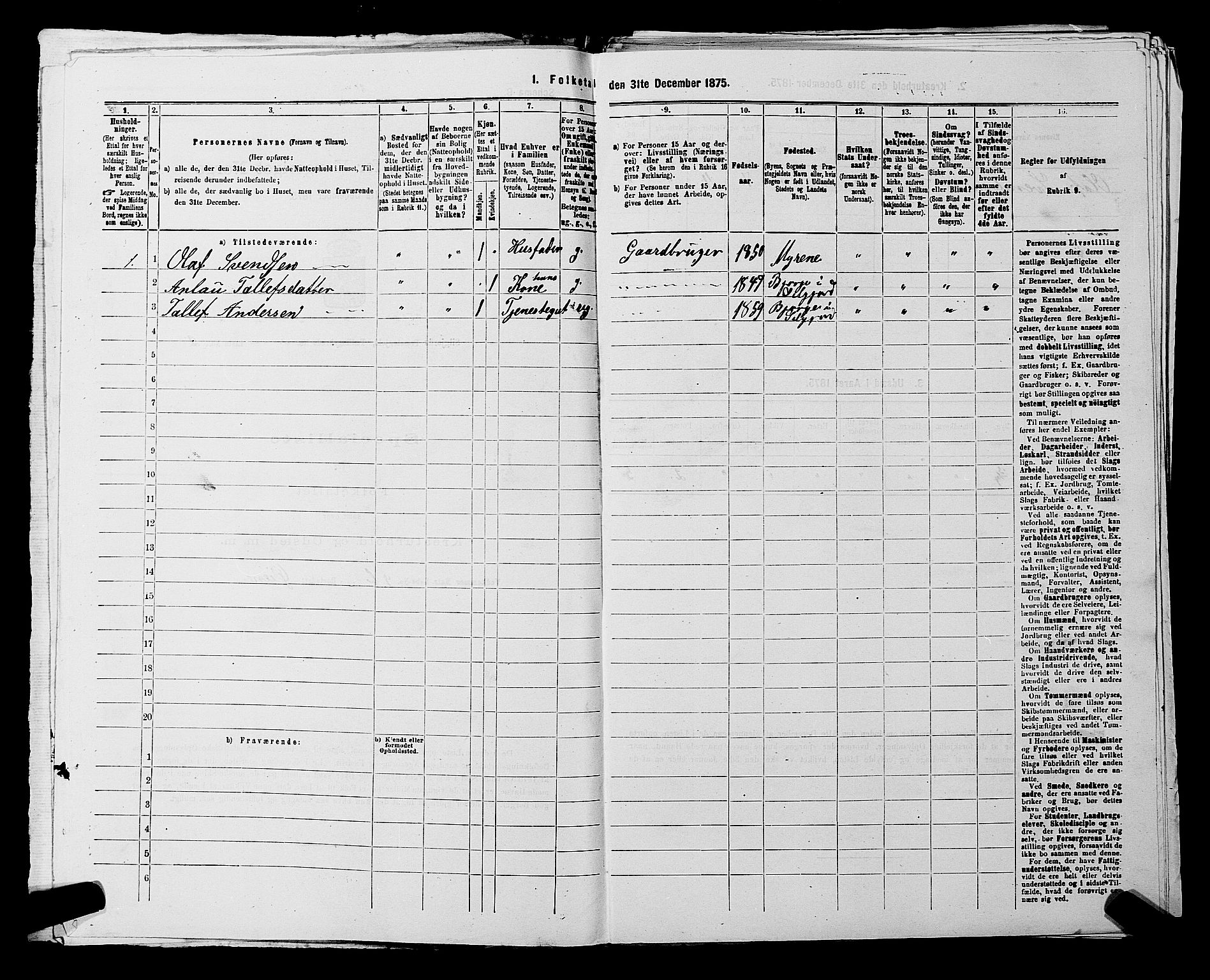 SAKO, 1875 census for 0828P Seljord, 1875, p. 329