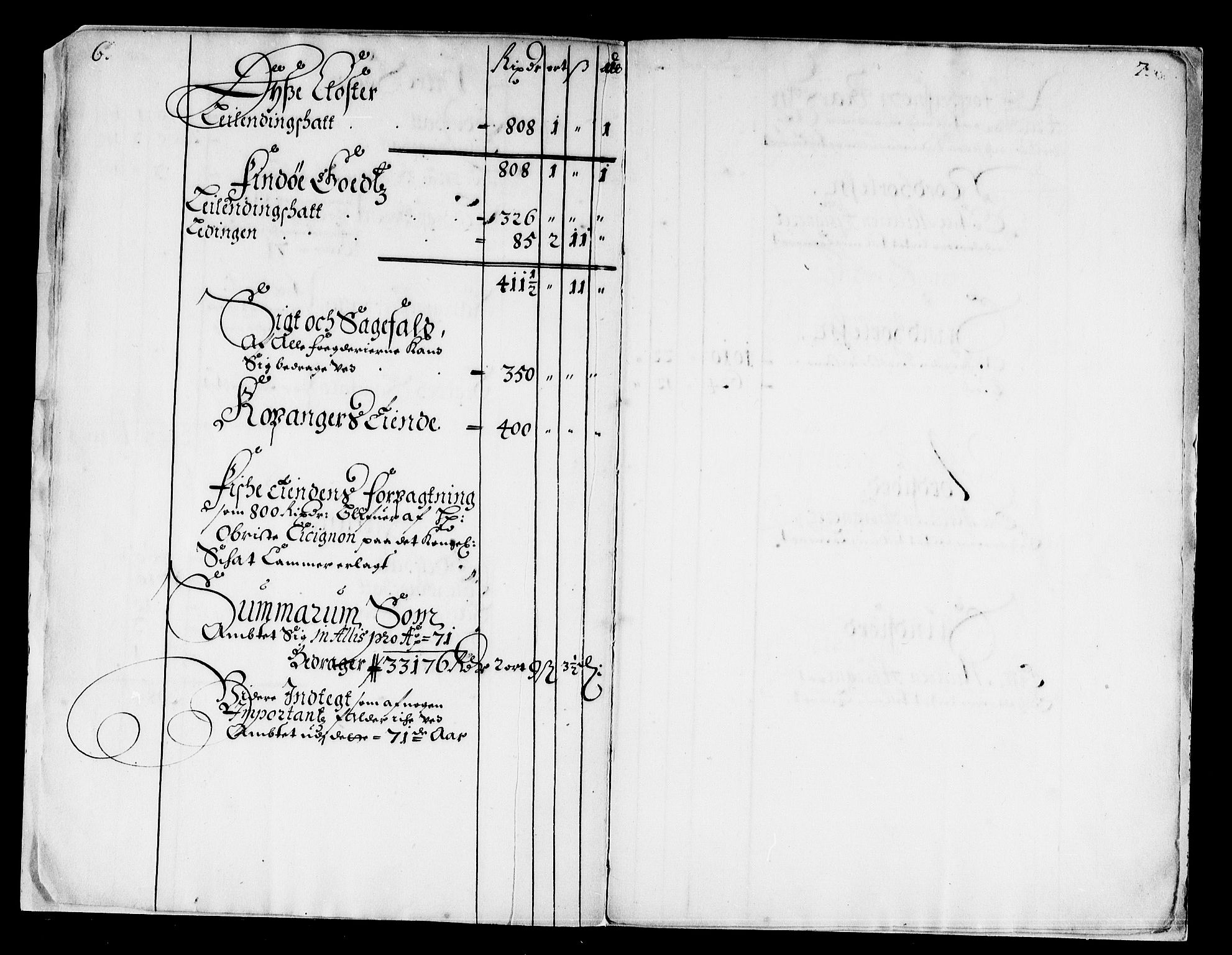 Rentekammeret inntil 1814, Reviderte regnskaper, Stiftamtstueregnskaper, Bergen stiftamt, AV/RA-EA-6043/R/Rc/L0033: Bergen stiftamt, 1664-1671