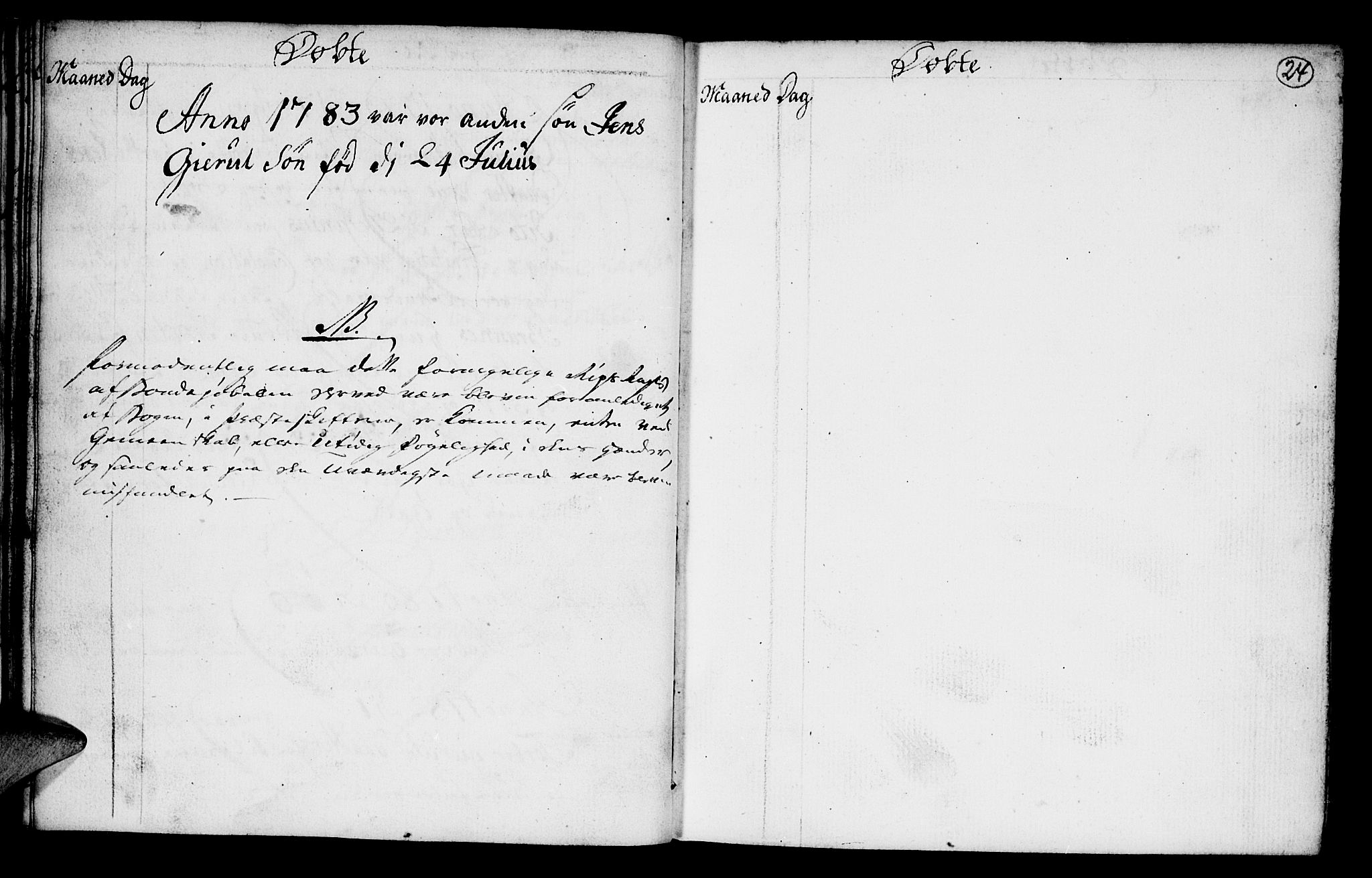 Austre Moland sokneprestkontor, SAK/1111-0001/F/Fa/Faa/L0001: Parish register (official) no. A 1, 1747-1764, p. 24