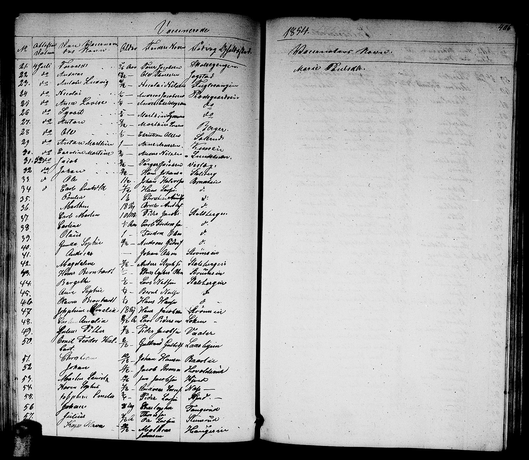 Skedsmo prestekontor Kirkebøker, AV/SAO-A-10033a/G/Ga/L0001: Parish register (copy) no. I 1, 1830-1854, p. 406