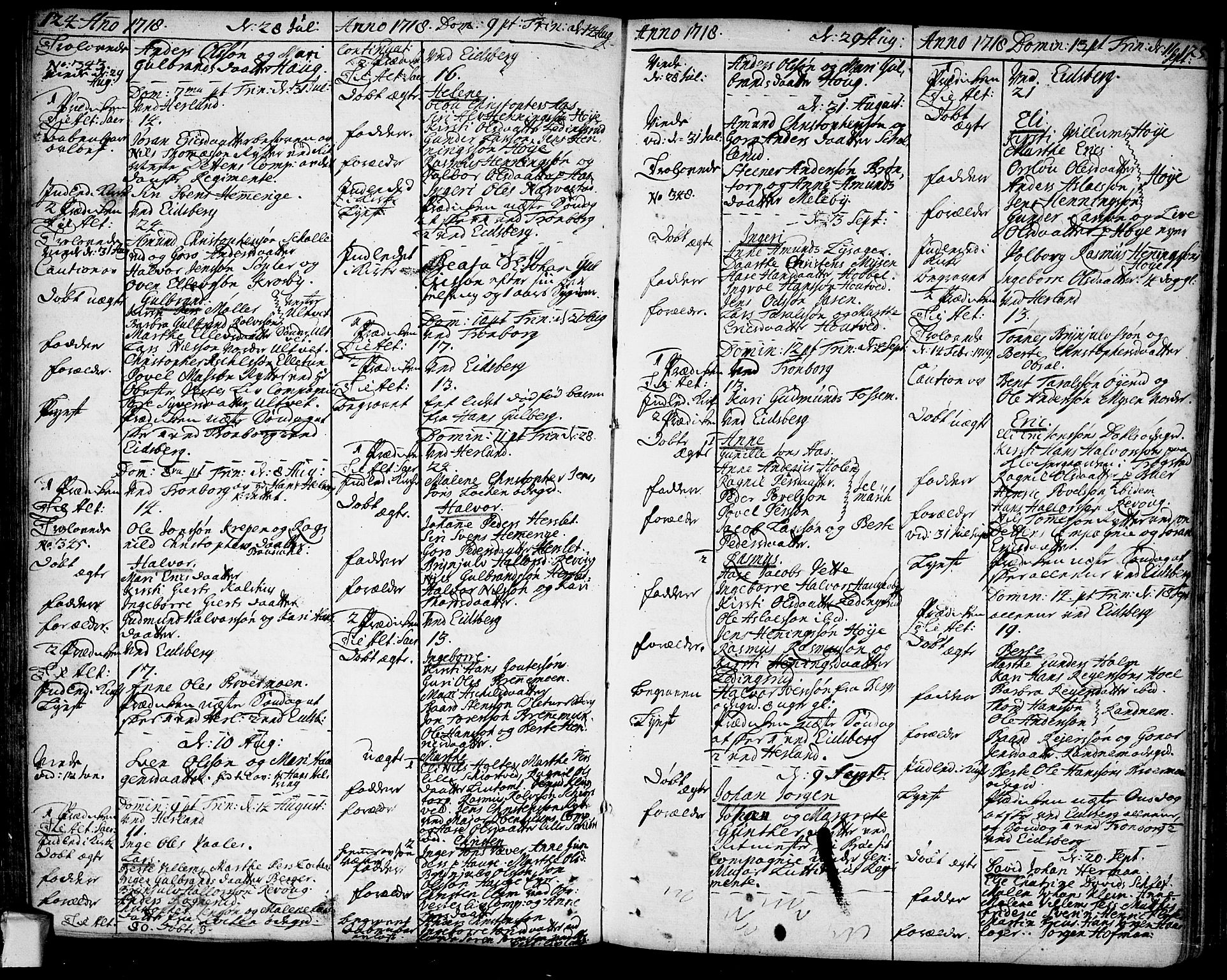 Eidsberg prestekontor Kirkebøker, AV/SAO-A-10905/F/Fa/L0001: Parish register (official) no. I 1, 1710-1730, p. 124-125