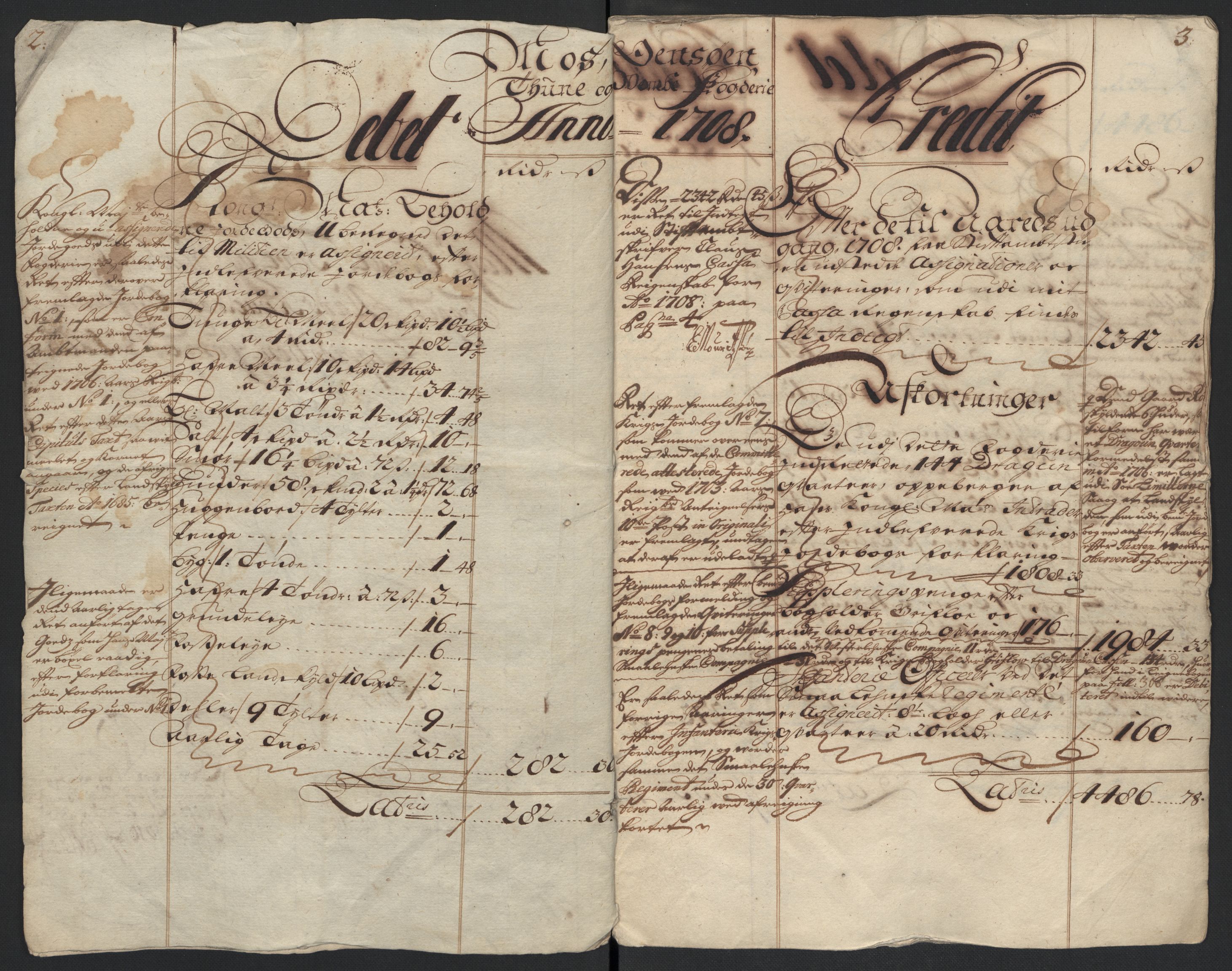 Rentekammeret inntil 1814, Reviderte regnskaper, Fogderegnskap, AV/RA-EA-4092/R04/L0134: Fogderegnskap Moss, Onsøy, Tune, Veme og Åbygge, 1707-1708, p. 253