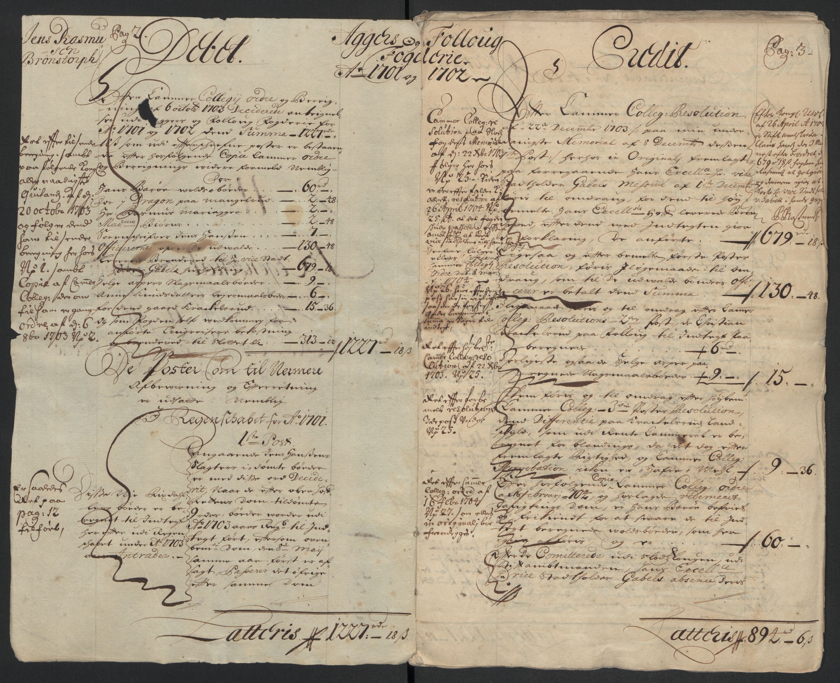 Rentekammeret inntil 1814, Reviderte regnskaper, Fogderegnskap, RA/EA-4092/R10/L0445: Fogderegnskap Aker og Follo, 1703-1704, p. 4