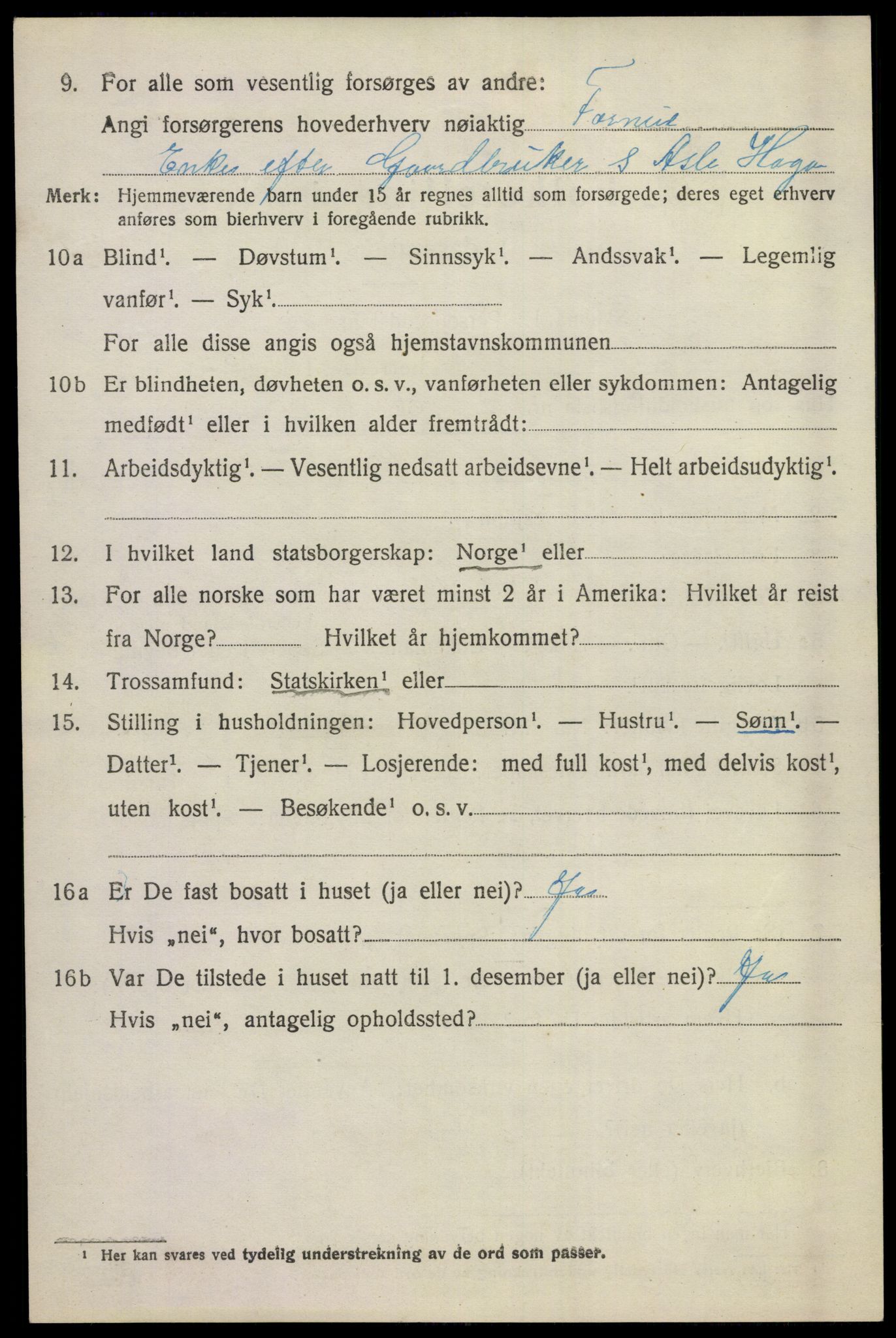 SAKO, 1920 census for Sigdal, 1920, p. 6375