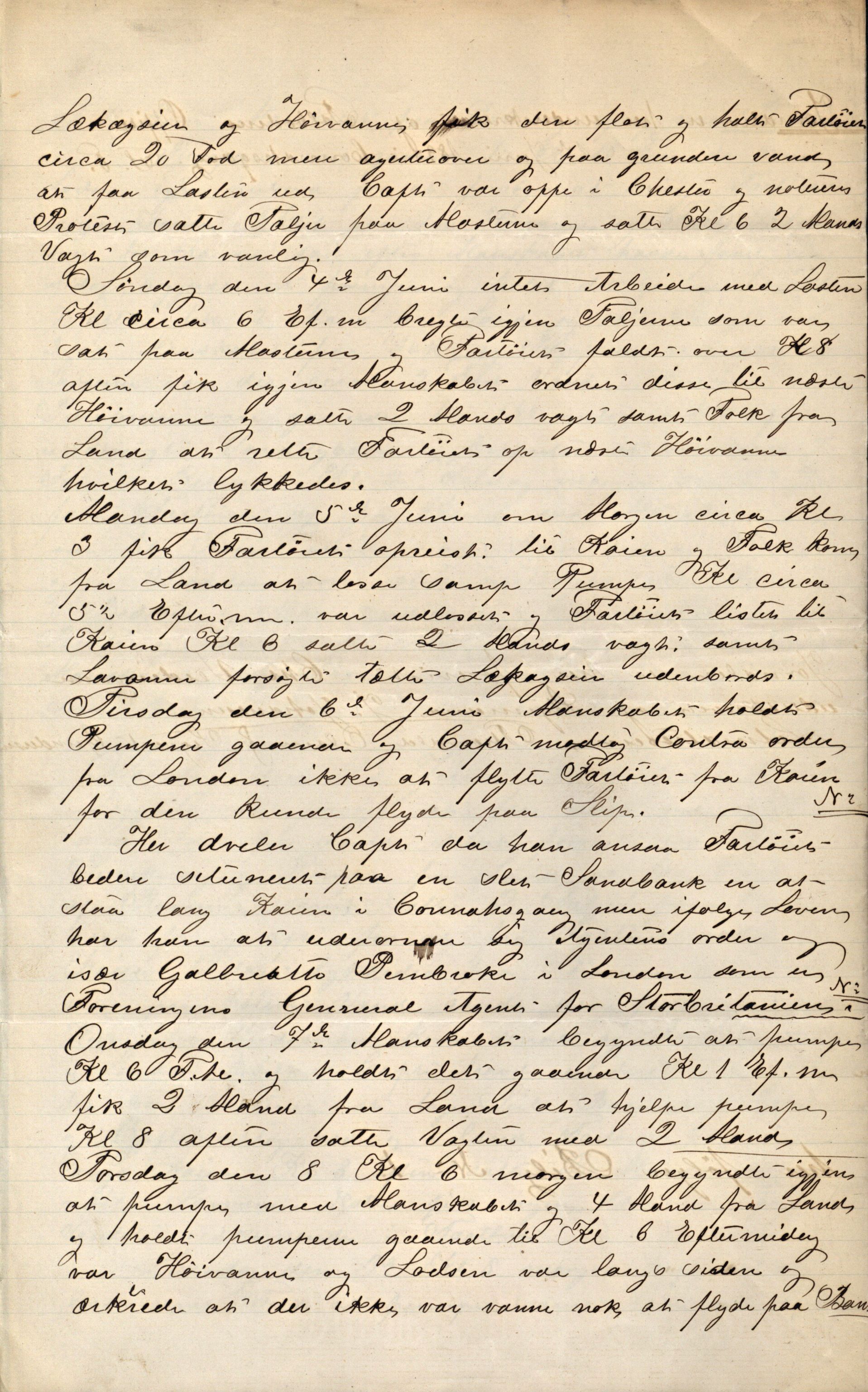 Pa 63 - Østlandske skibsassuranceforening, VEMU/A-1079/G/Ga/L0030/0001: Havaridokumenter / Leif, Korsvei, Margret, Mangerton, Mathilde, Island, Andover, 1893, p. 123