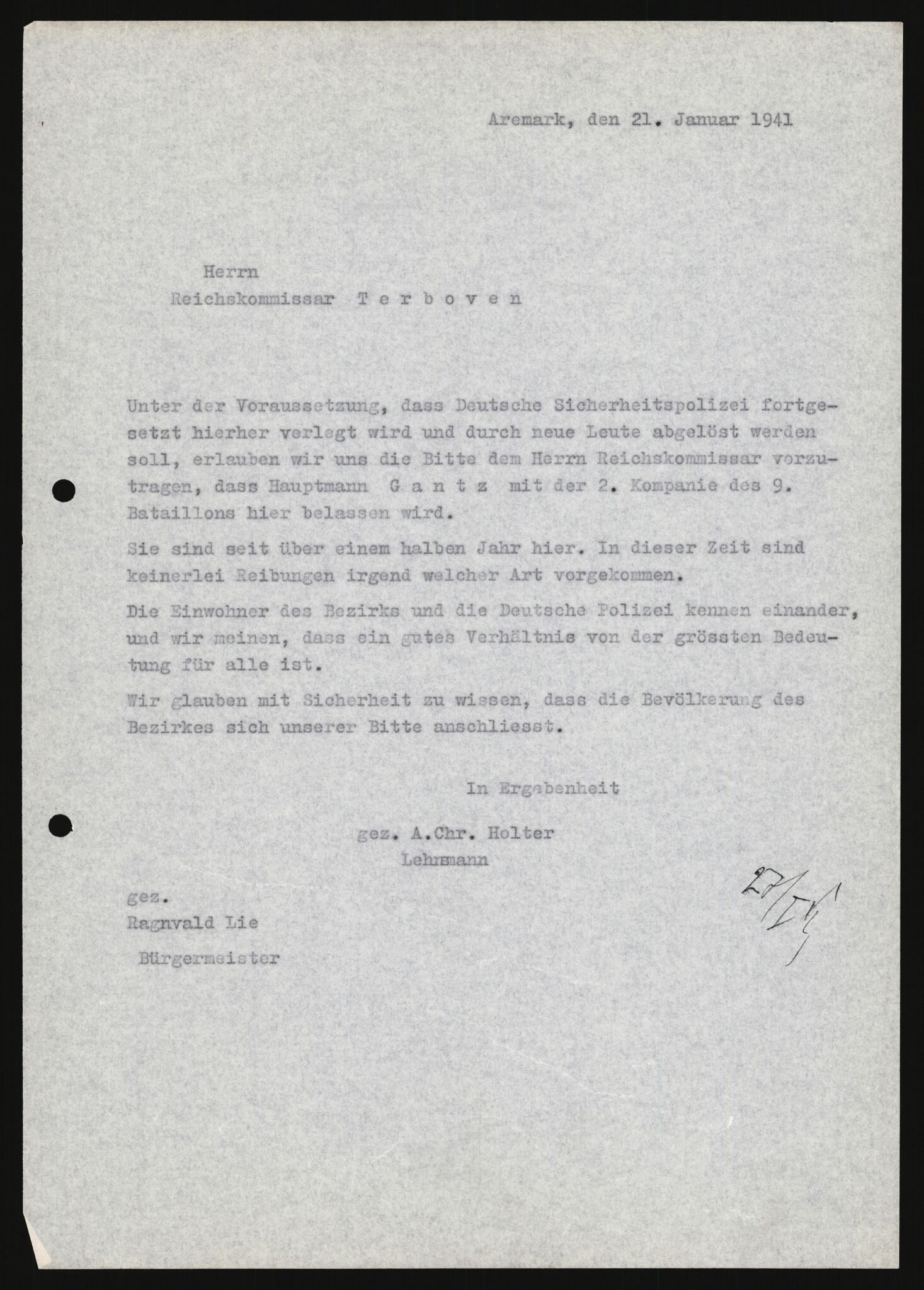 Forsvarets Overkommando. 2 kontor. Arkiv 11.4. Spredte tyske arkivsaker, AV/RA-RAFA-7031/D/Dar/Darb/L0013: Reichskommissariat - Hauptabteilung Vervaltung, 1917-1942, p. 1283