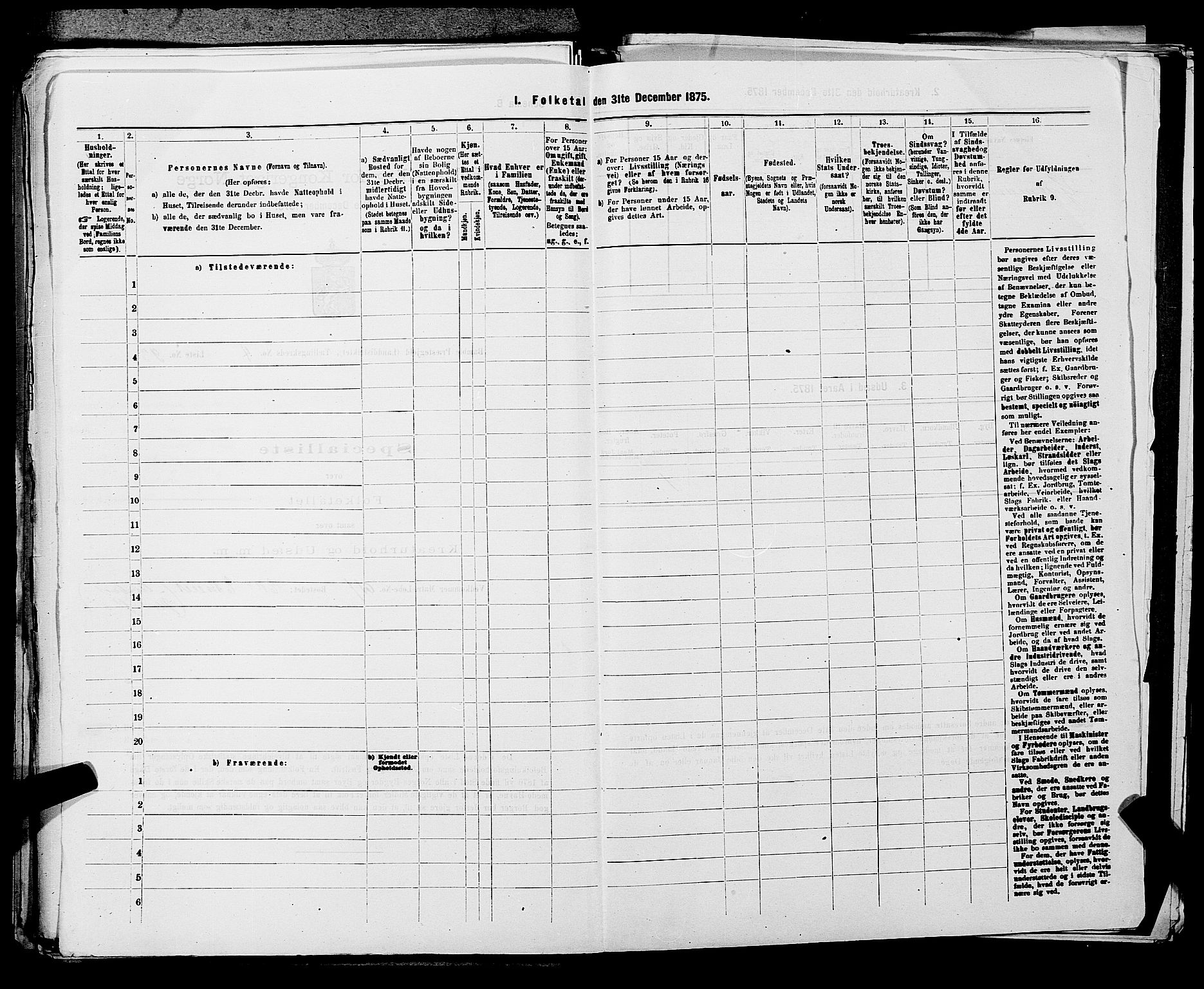 SAKO, 1875 census for 0814L Bamble/Bamble, 1875, p. 722