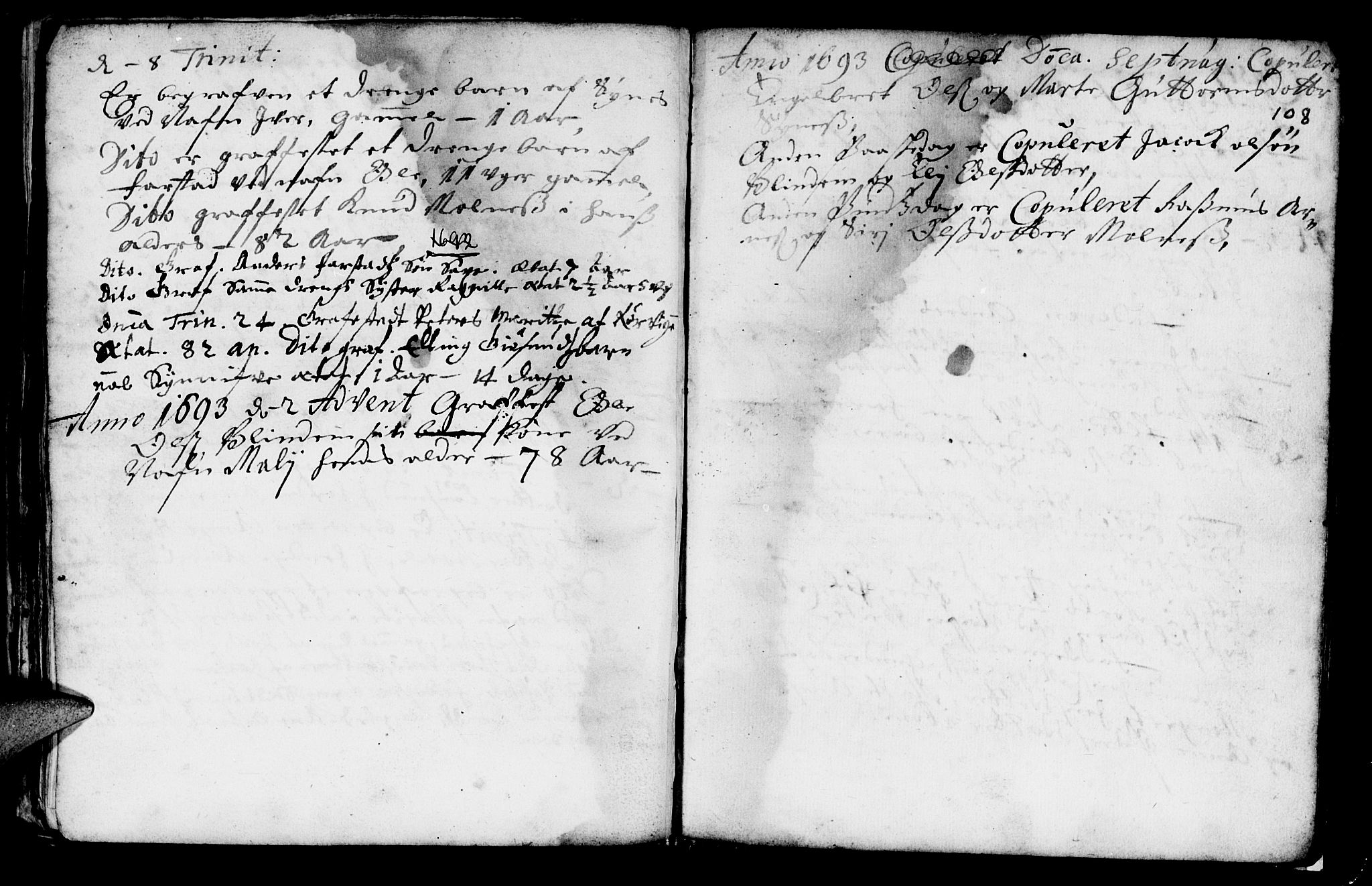 Ministerialprotokoller, klokkerbøker og fødselsregistre - Møre og Romsdal, SAT/A-1454/536/L0492: Parish register (official) no. 536A01 /2, 1689-1738, p. 108