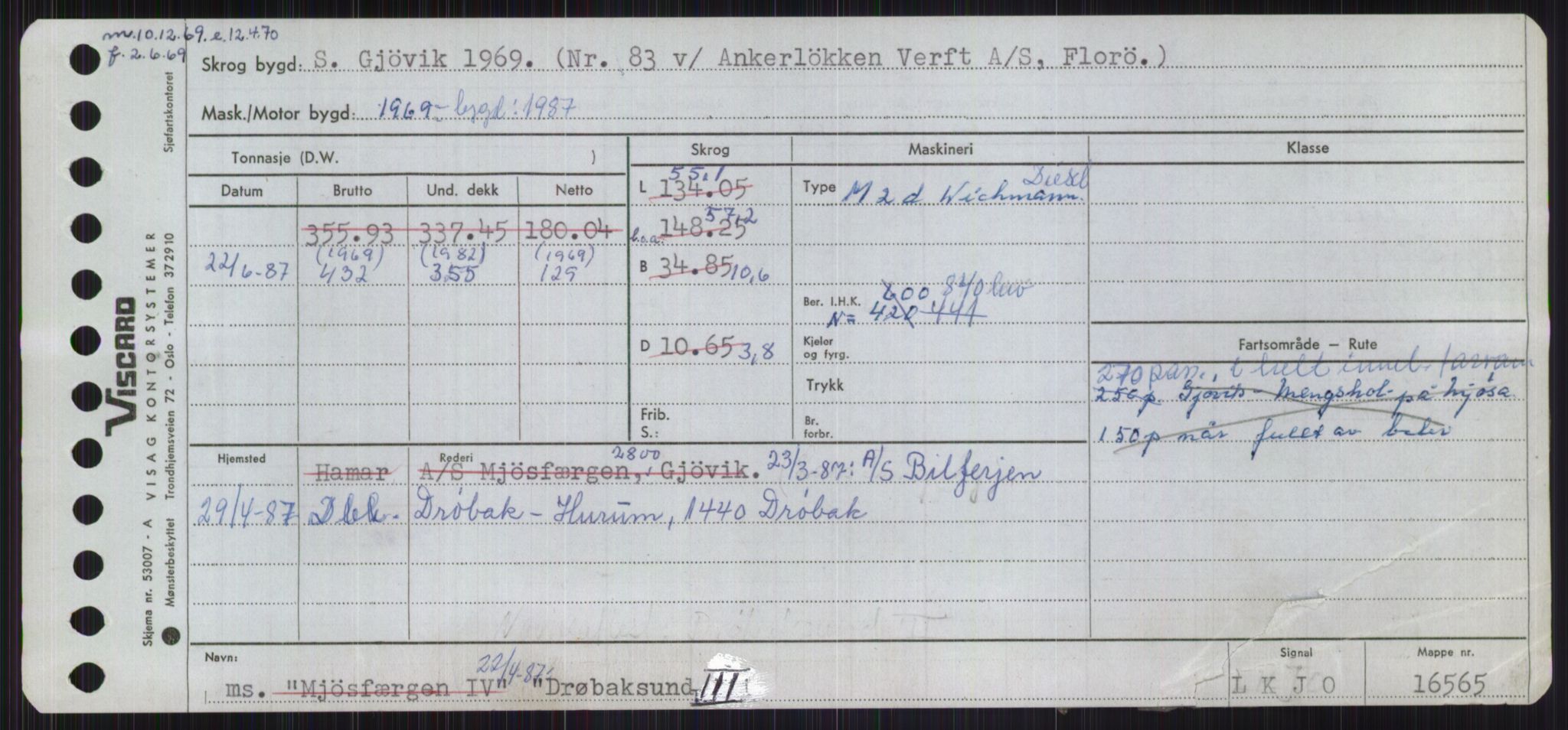 Sjøfartsdirektoratet med forløpere, Skipsmålingen, RA/S-1627/H/Ha/L0001/0002: Fartøy, A-Eig / Fartøy Bjør-Eig, p. 891