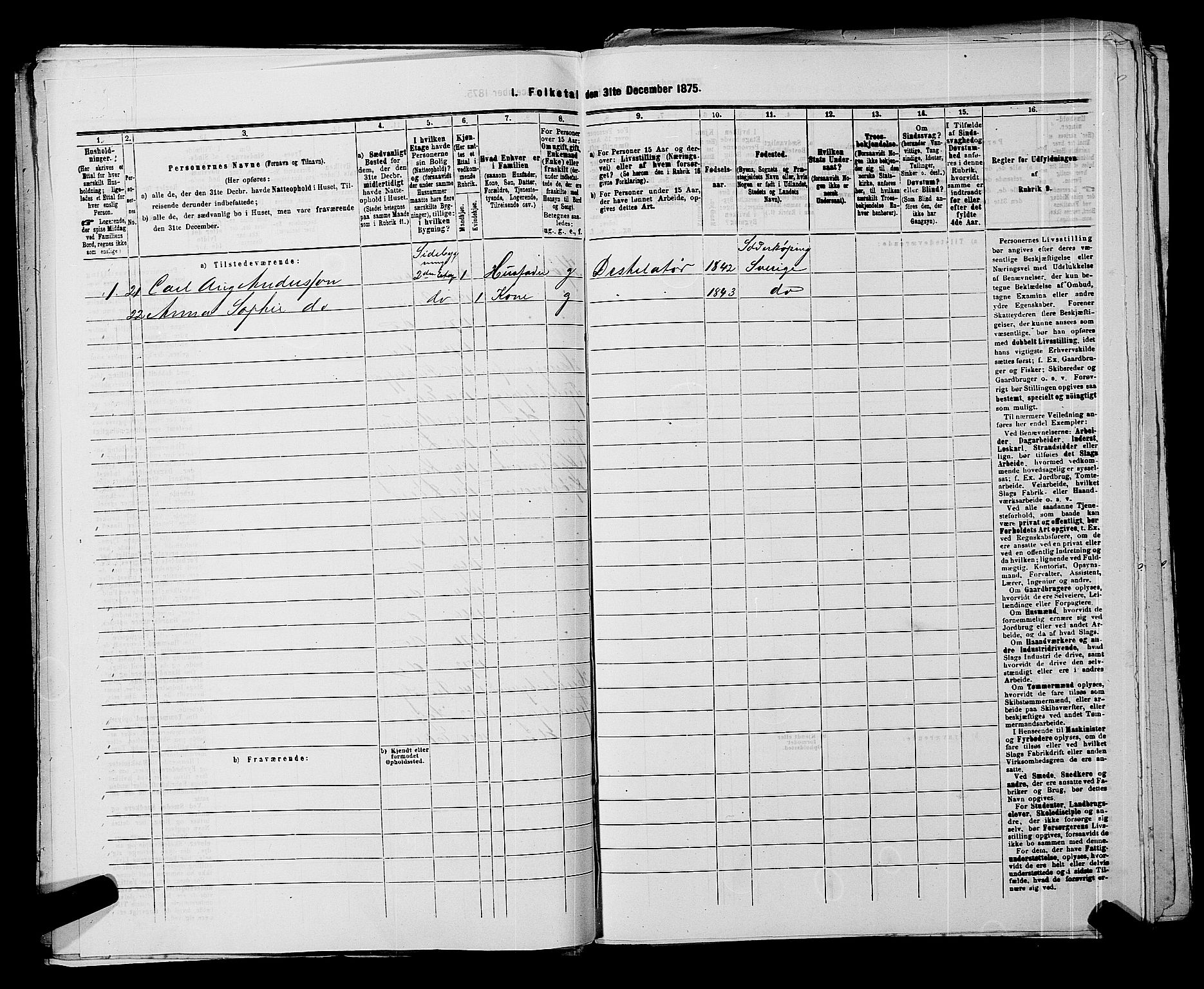 SAKO, 1875 census for 0602 Drammen, 1875, p. 425