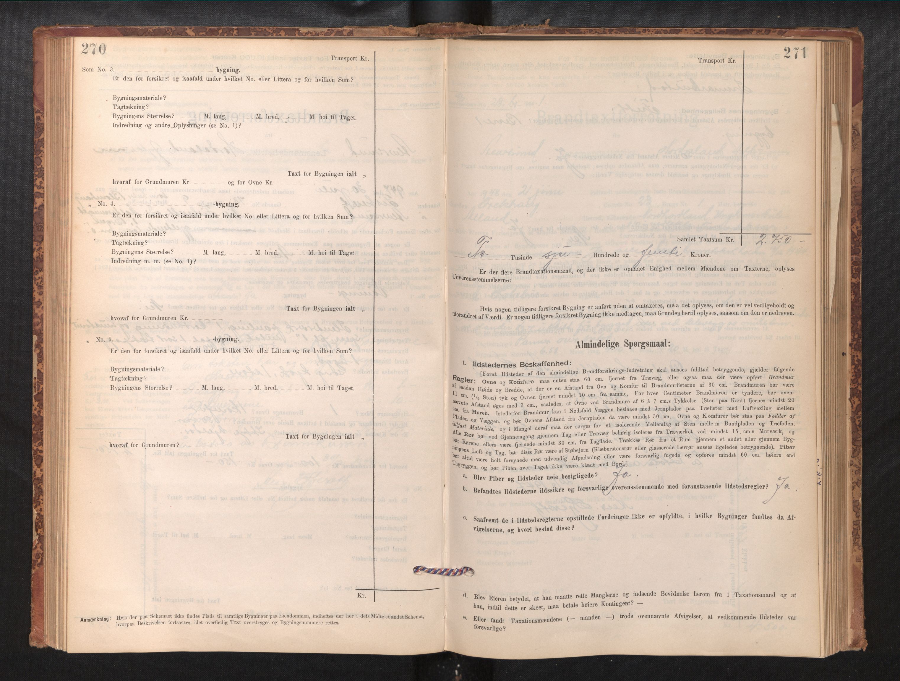 Lensmannen i Alversund, SAB/A-30701/0012/L0004: Branntakstprotokoll, skjematakst, 1894-1953, p. 270-271