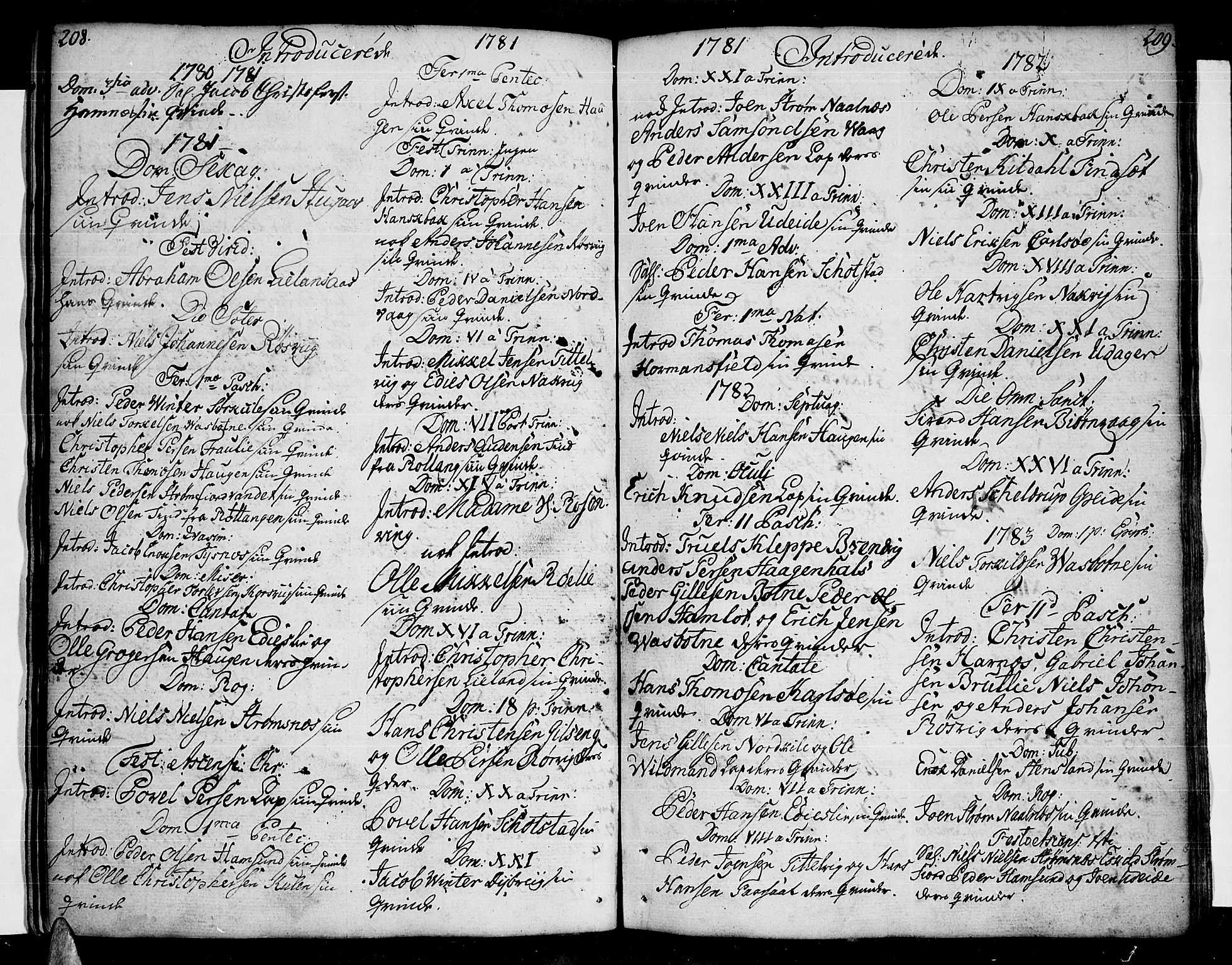 Ministerialprotokoller, klokkerbøker og fødselsregistre - Nordland, SAT/A-1459/859/L0841: Parish register (official) no. 859A01, 1766-1821, p. 208-209