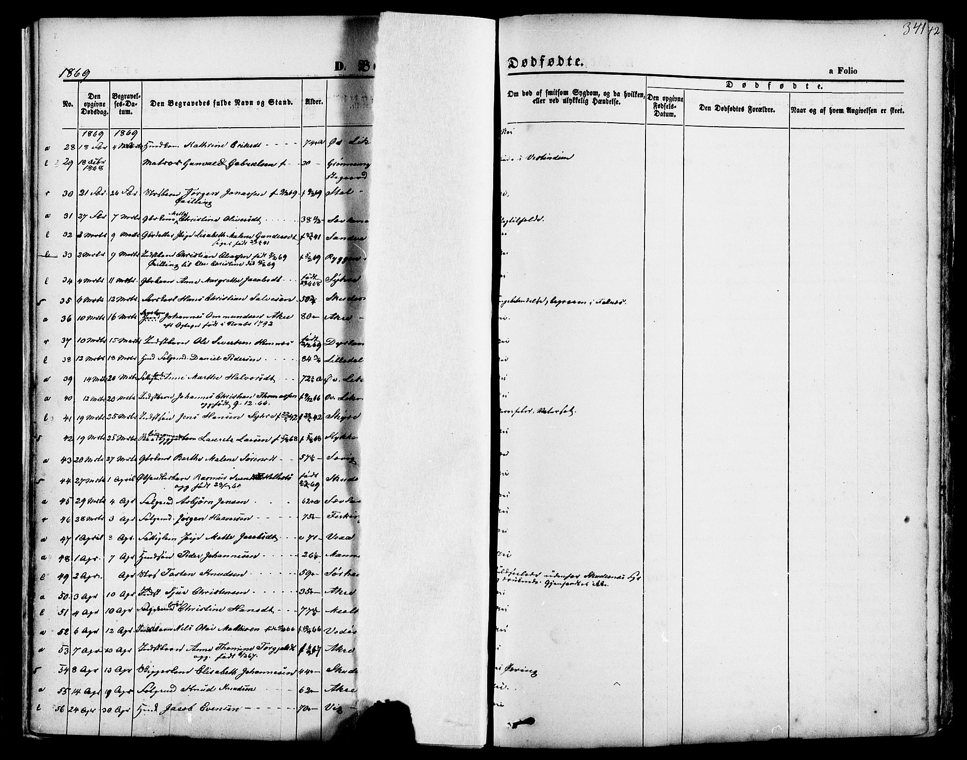 Skudenes sokneprestkontor, AV/SAST-A -101849/H/Ha/Haa/L0006: Parish register (official) no. A 4, 1864-1881, p. 341