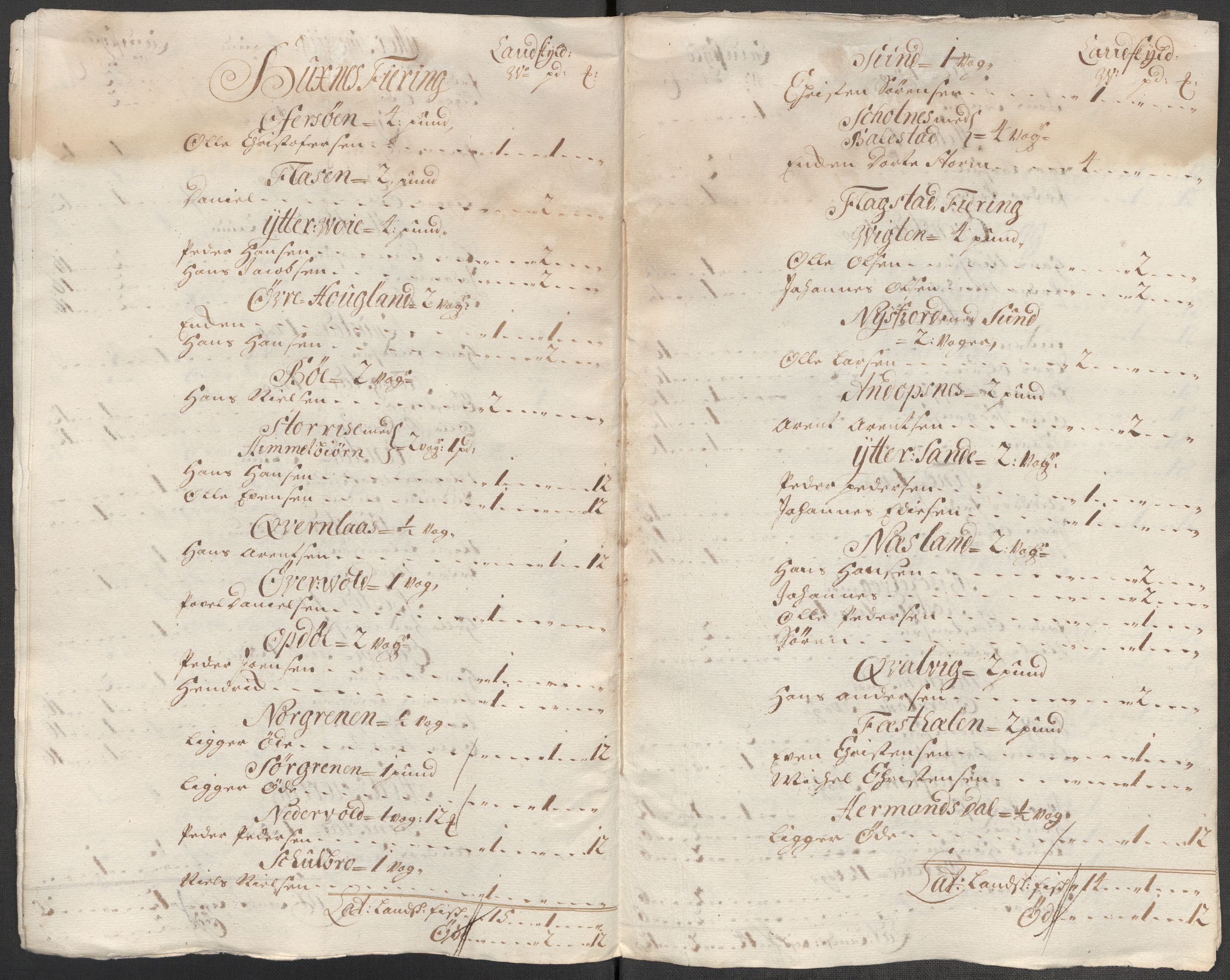 Rentekammeret inntil 1814, Reviderte regnskaper, Fogderegnskap, RA/EA-4092/R67/L4681: Fogderegnskap Vesterålen, Andenes og Lofoten, 1715, p. 141