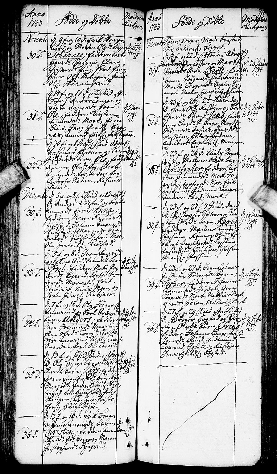 Aurskog prestekontor Kirkebøker, SAO/A-10304a/F/Fa/L0002: Parish register (official) no. I 2, 1735-1766, p. 115