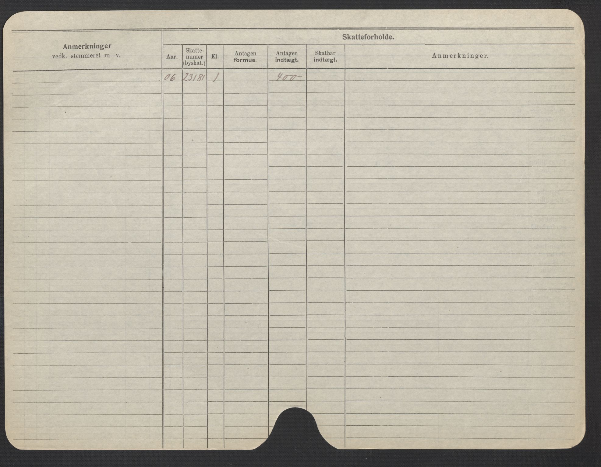 Oslo folkeregister, Registerkort, AV/SAO-A-11715/F/Fa/Fac/L0019: Kvinner, 1906-1914, p. 1023b