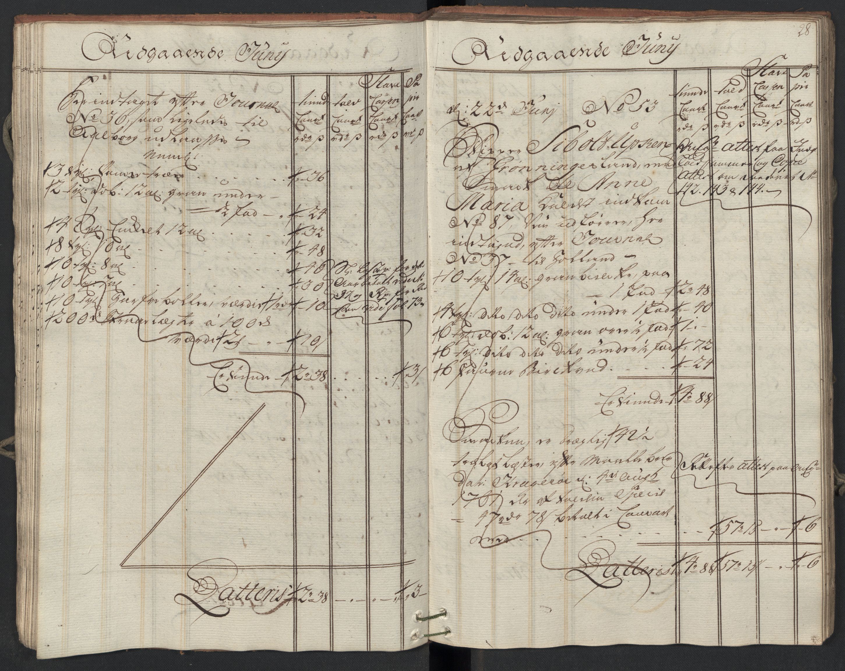 Generaltollkammeret, tollregnskaper, AV/RA-EA-5490/R09/L0038/0001: Tollregnskaper Holmestrand / Utgående hovedtollbok, 1764, p. 27b-28a