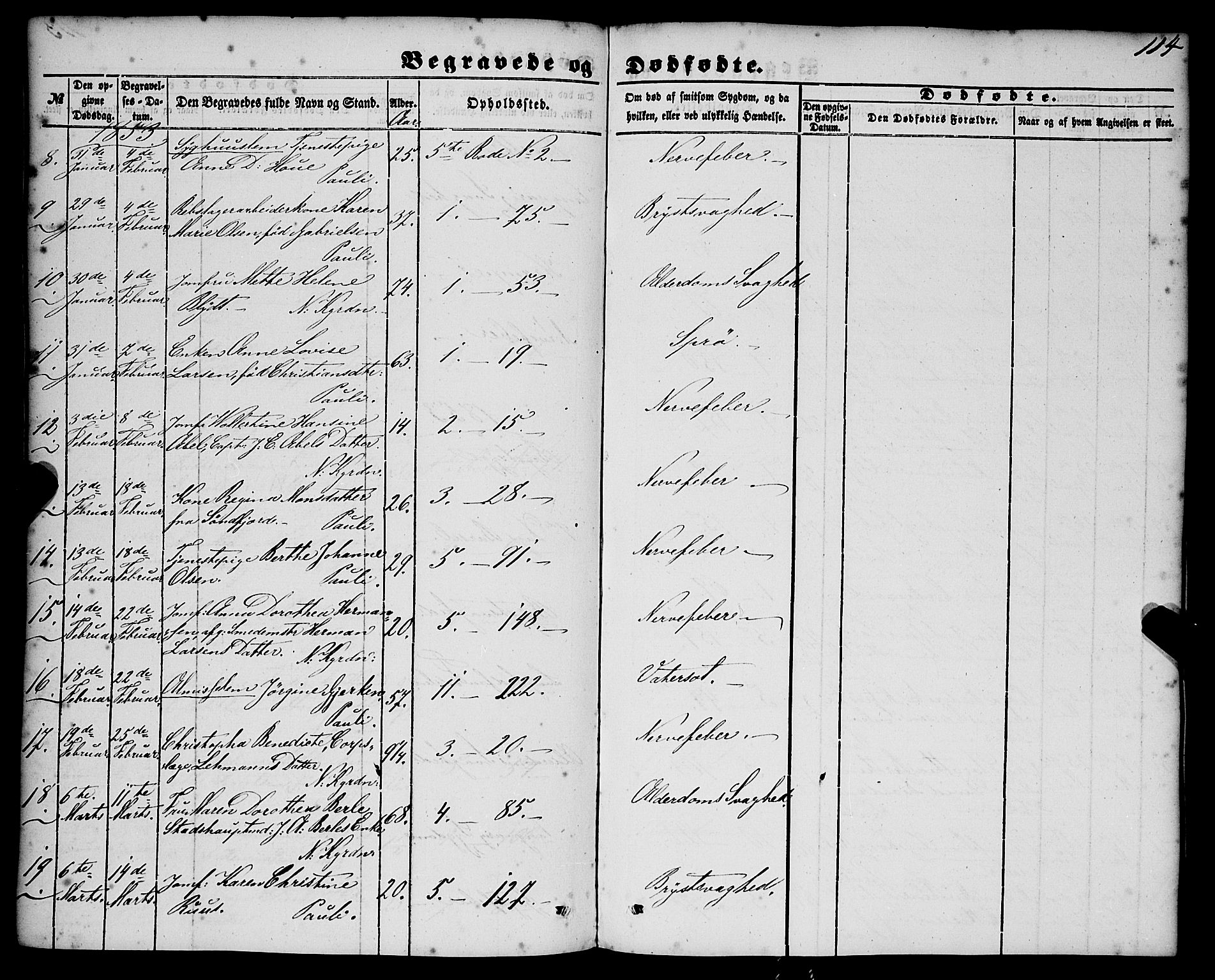 Nykirken Sokneprestembete, AV/SAB-A-77101/H/Haa/L0042: Parish register (official) no. E 2, 1850-1868, p. 114