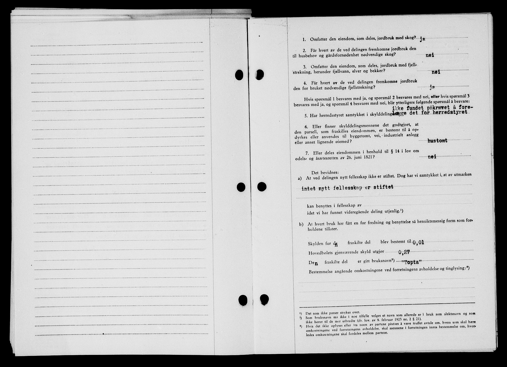 Flekkefjord sorenskriveri, SAK/1221-0001/G/Gb/Gba/L0059: Mortgage book no. A-7, 1944-1945, Diary no: : 108/1944