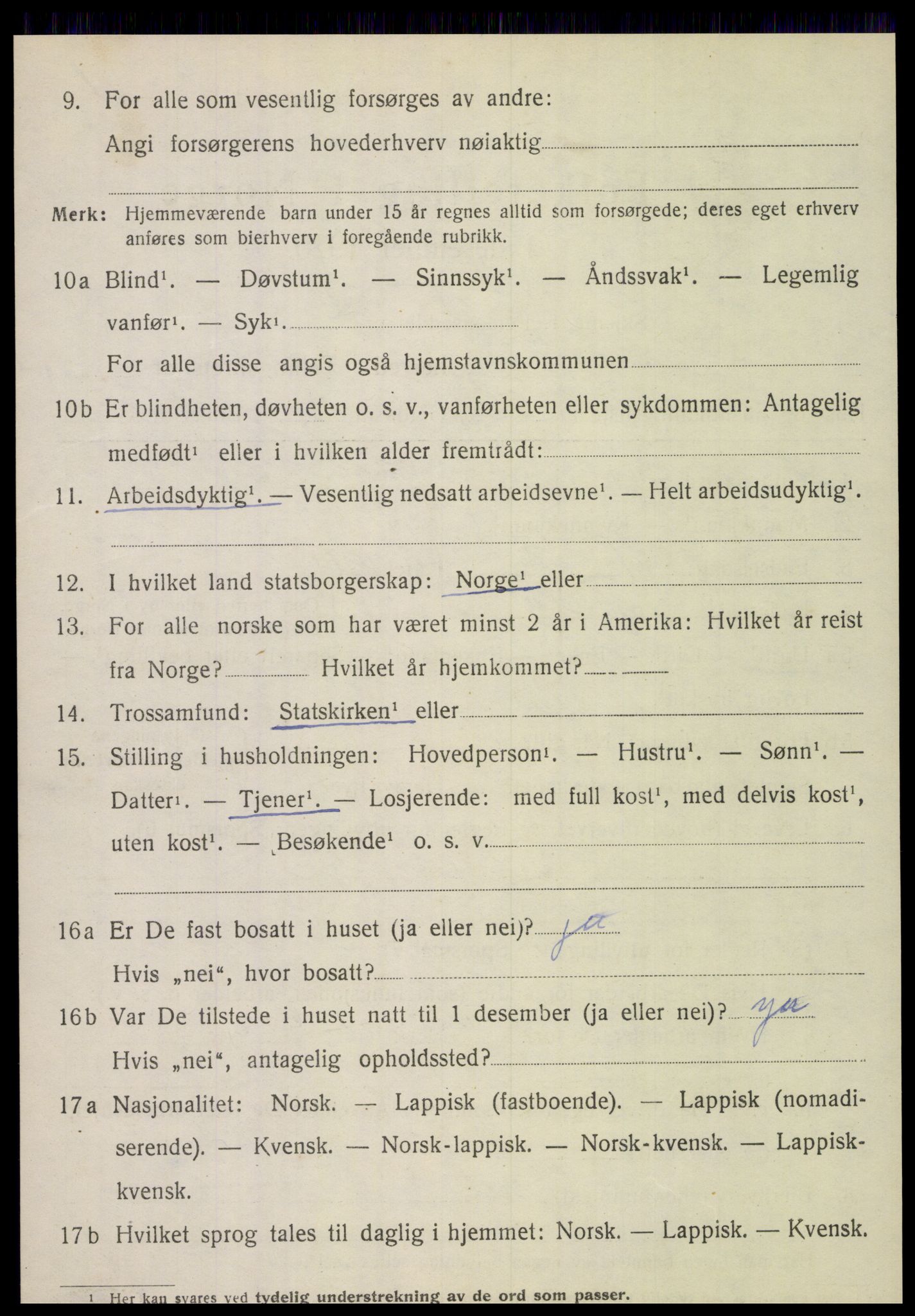 SAT, 1920 census for Kjerringøy, 1920, p. 1820