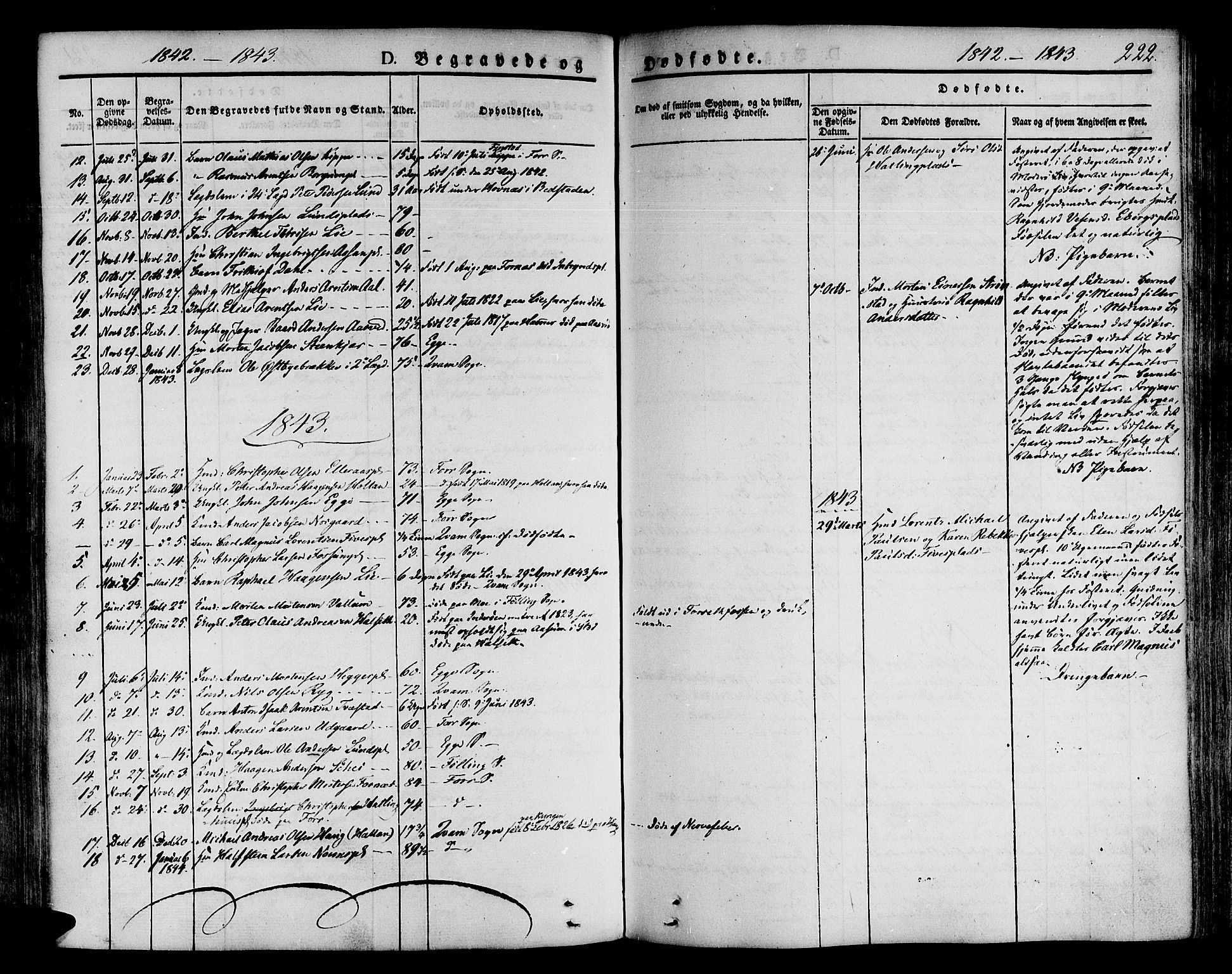 Ministerialprotokoller, klokkerbøker og fødselsregistre - Nord-Trøndelag, SAT/A-1458/746/L0445: Parish register (official) no. 746A04, 1826-1846, p. 222