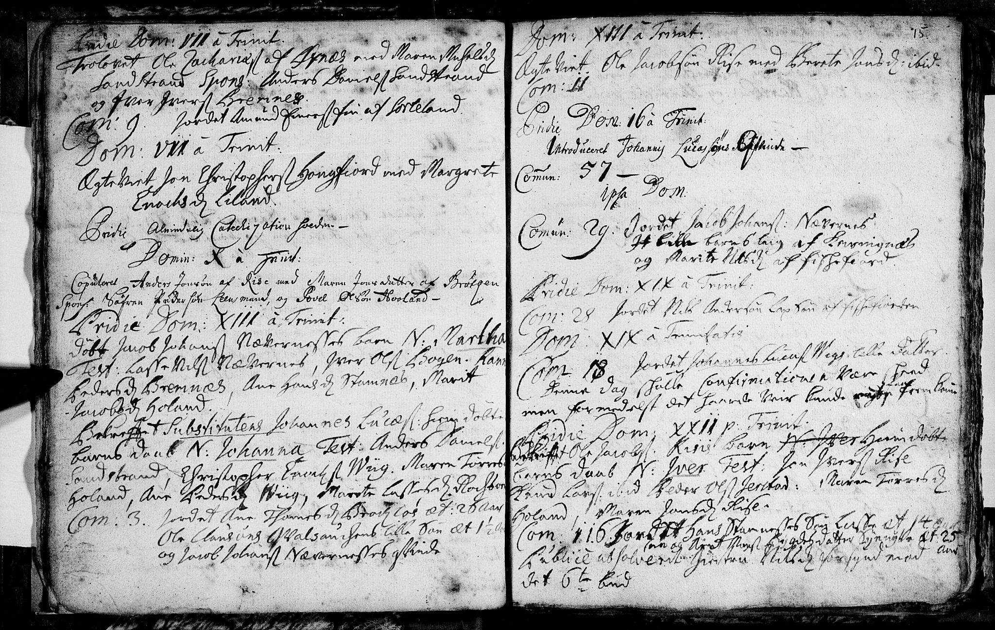 Ministerialprotokoller, klokkerbøker og fødselsregistre - Nordland, SAT/A-1459/895/L1366: Parish register (official) no. 895A01, 1730-1794, p. 15