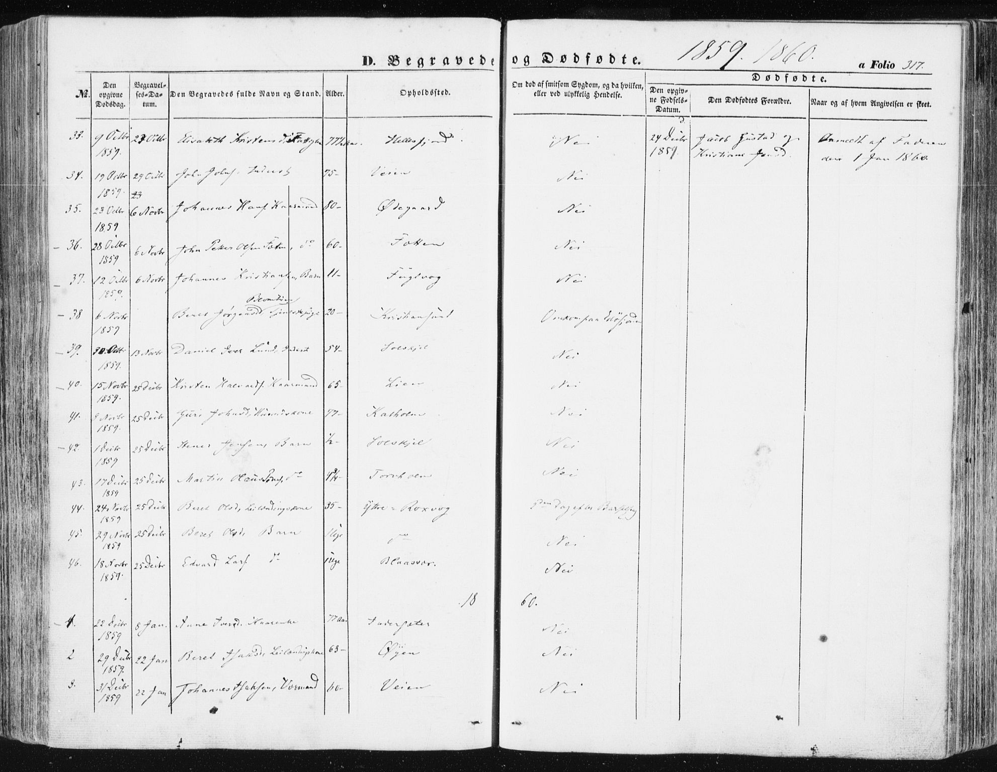 Ministerialprotokoller, klokkerbøker og fødselsregistre - Møre og Romsdal, SAT/A-1454/581/L0937: Parish register (official) no. 581A05, 1853-1872, p. 317