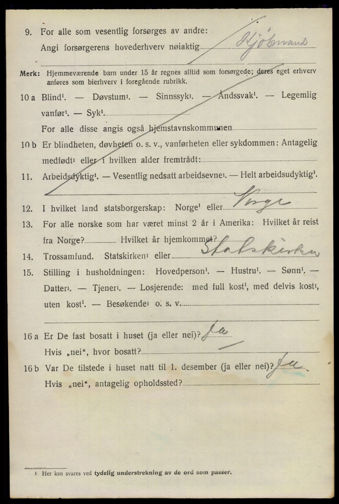 SAO, 1920 census for Vestby, 1920, p. 3398