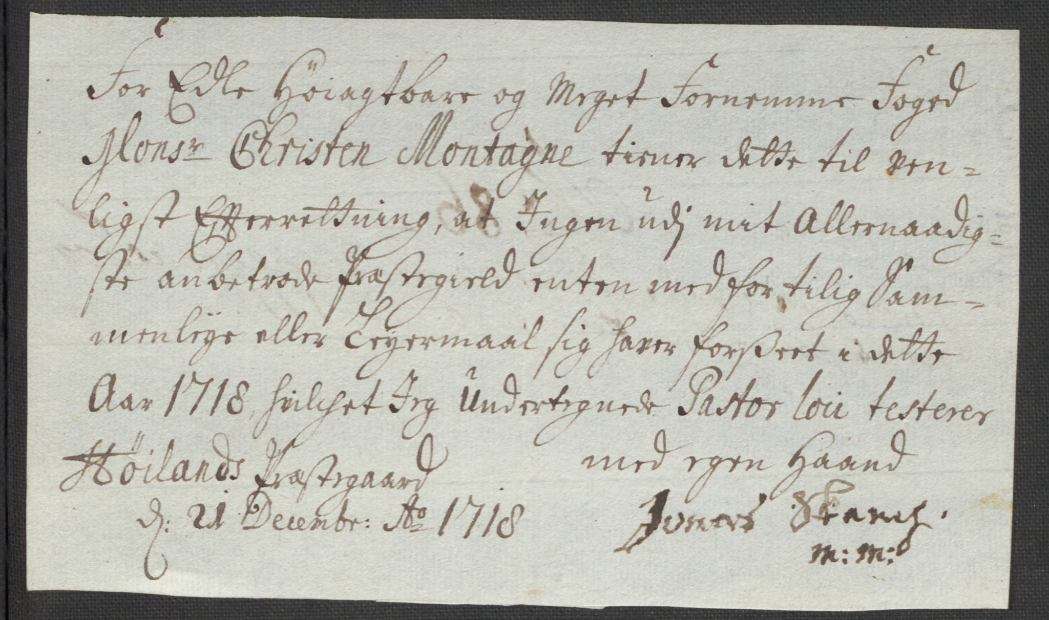 Rentekammeret inntil 1814, Reviderte regnskaper, Fogderegnskap, AV/RA-EA-4092/R46/L2743: Fogderegnskap Jæren og Dalane, 1718, p. 330