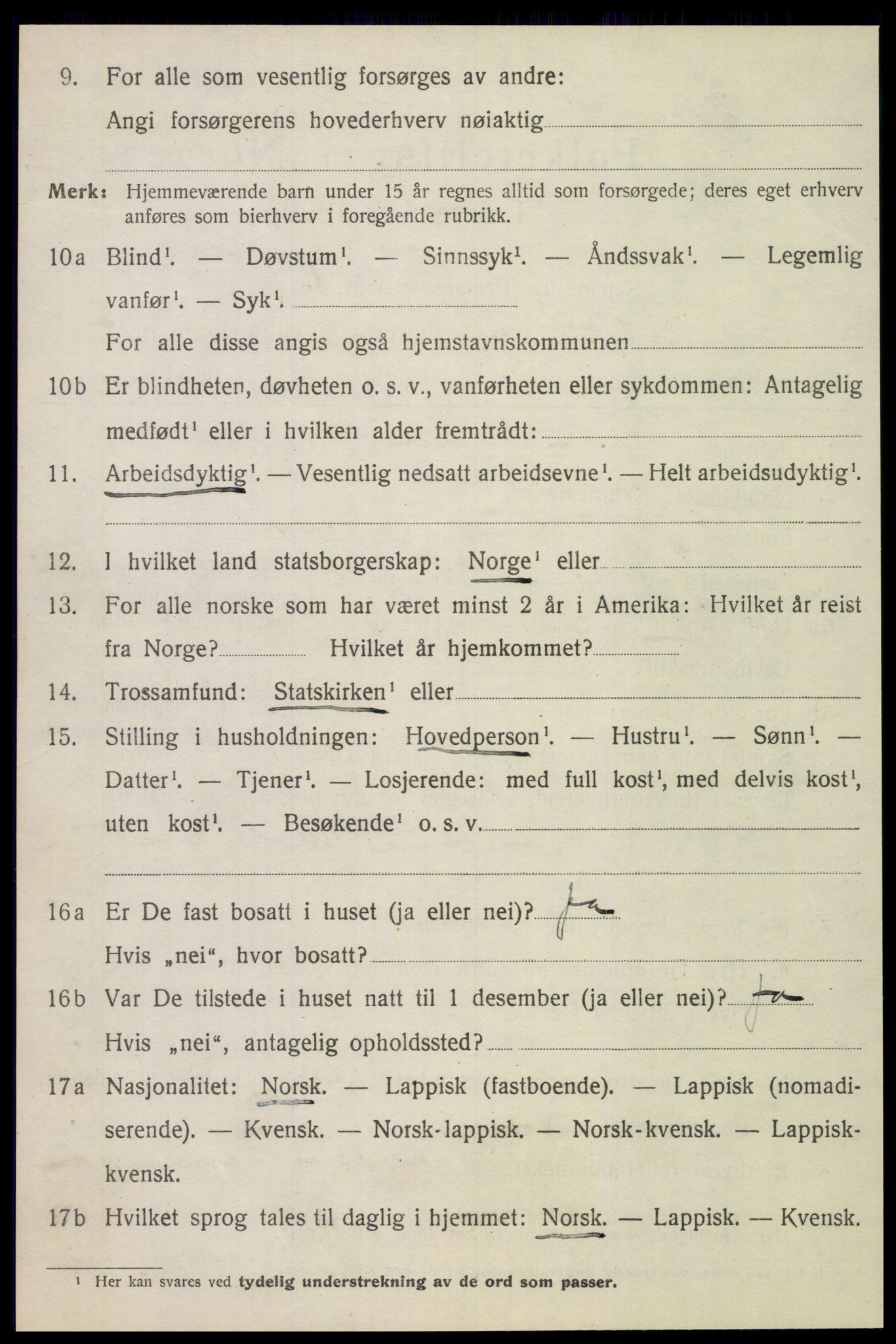 SAT, 1920 census for Otterøy, 1920, p. 2618