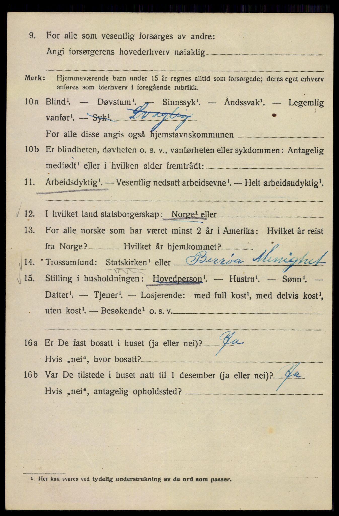 SAO, 1920 census for Kristiania, 1920, p. 373588