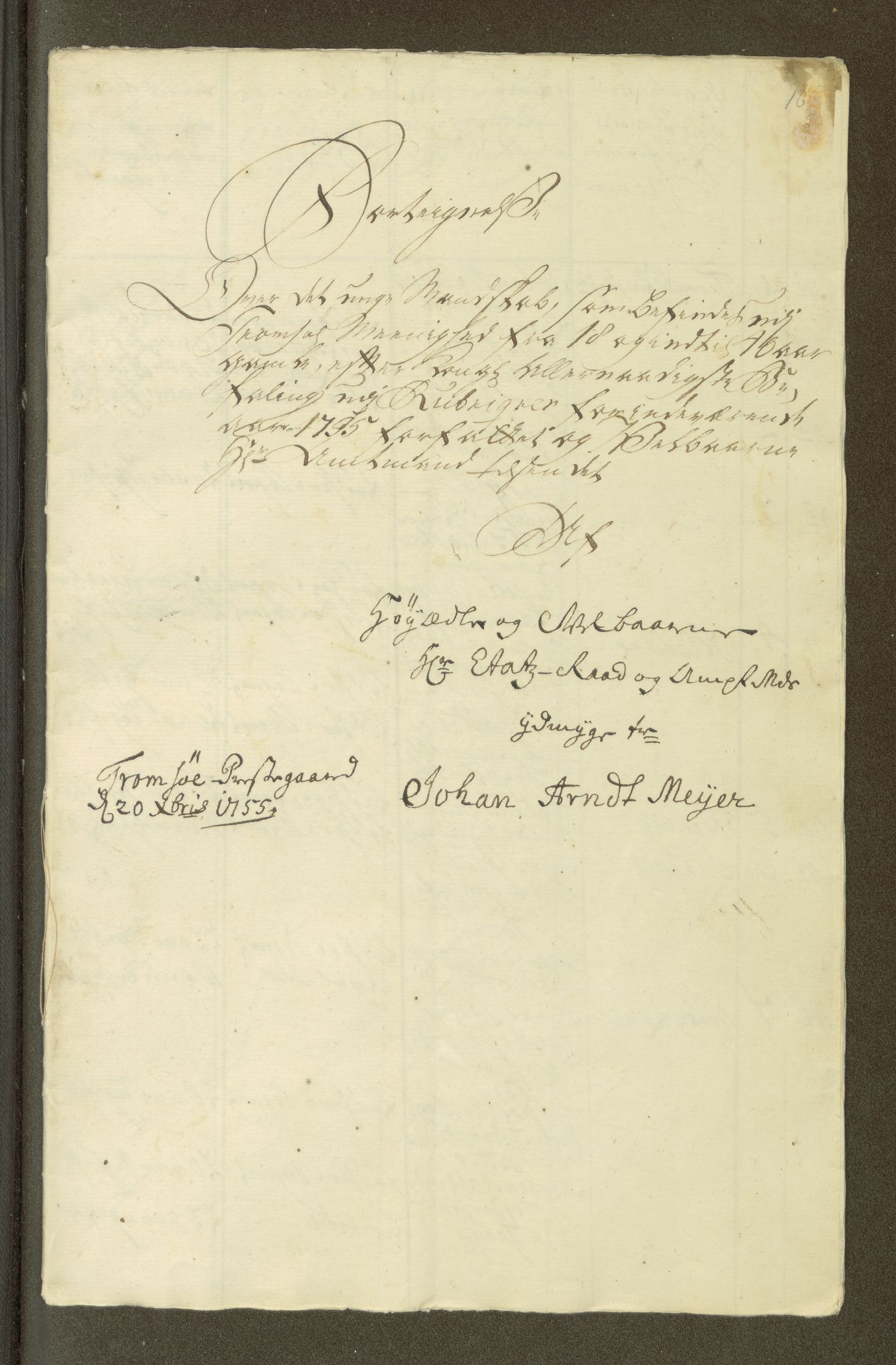 Fylkesmannen i Nordland, SAT/A-0499/1.1/R/Ra/L0001/0001: -- / Innrulleringsmanntall (prestemanntall) for Nord-Bindal, Vik, Brønnøy, Vega, Rødøy, Meløy, Gildeskål, Saltdal, Folda, Steigen, Hamarøy, Lødingen, Vågan, Værøy, Bø, Tromsø og Helgøy, 1755-1756, p. 245