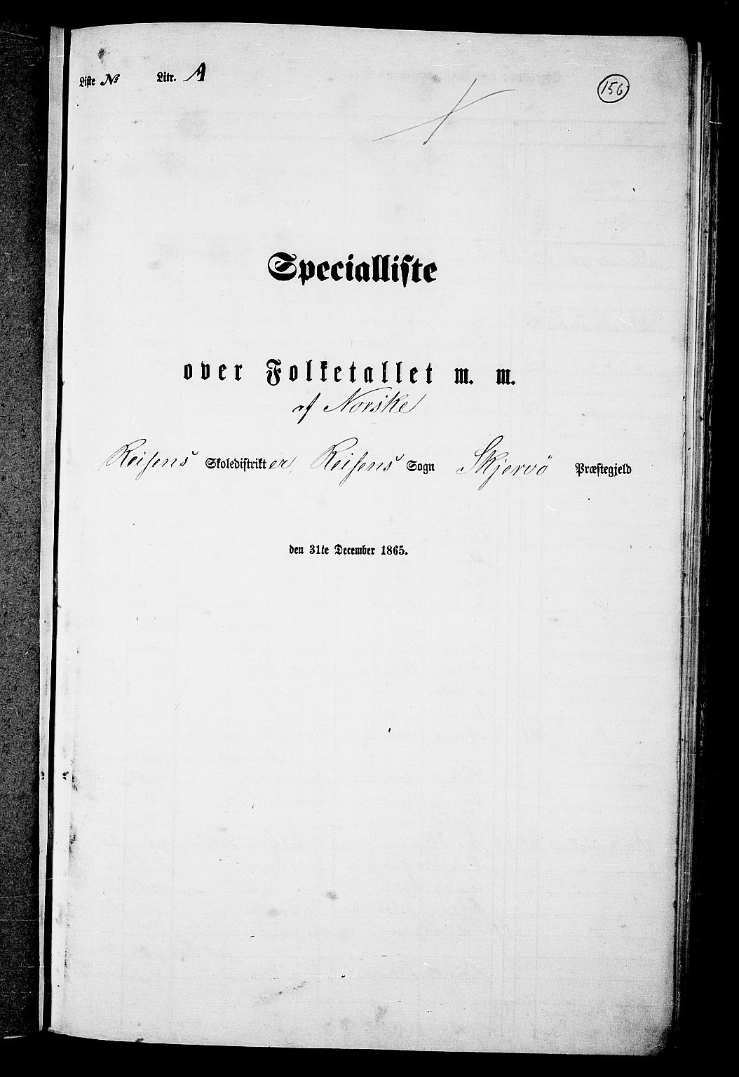 RA, 1865 census for Skjervøy, 1865, p. 38