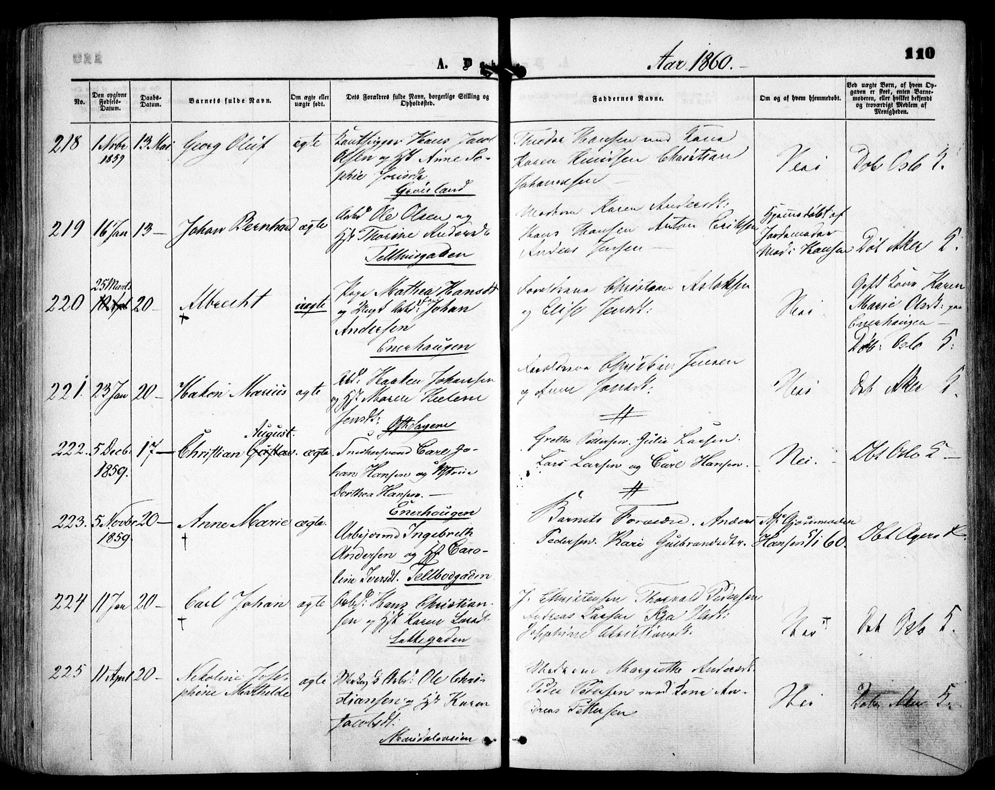 Grønland prestekontor Kirkebøker, SAO/A-10848/F/Fa/L0001: Parish register (official) no. 1, 1859-1861, p. 110