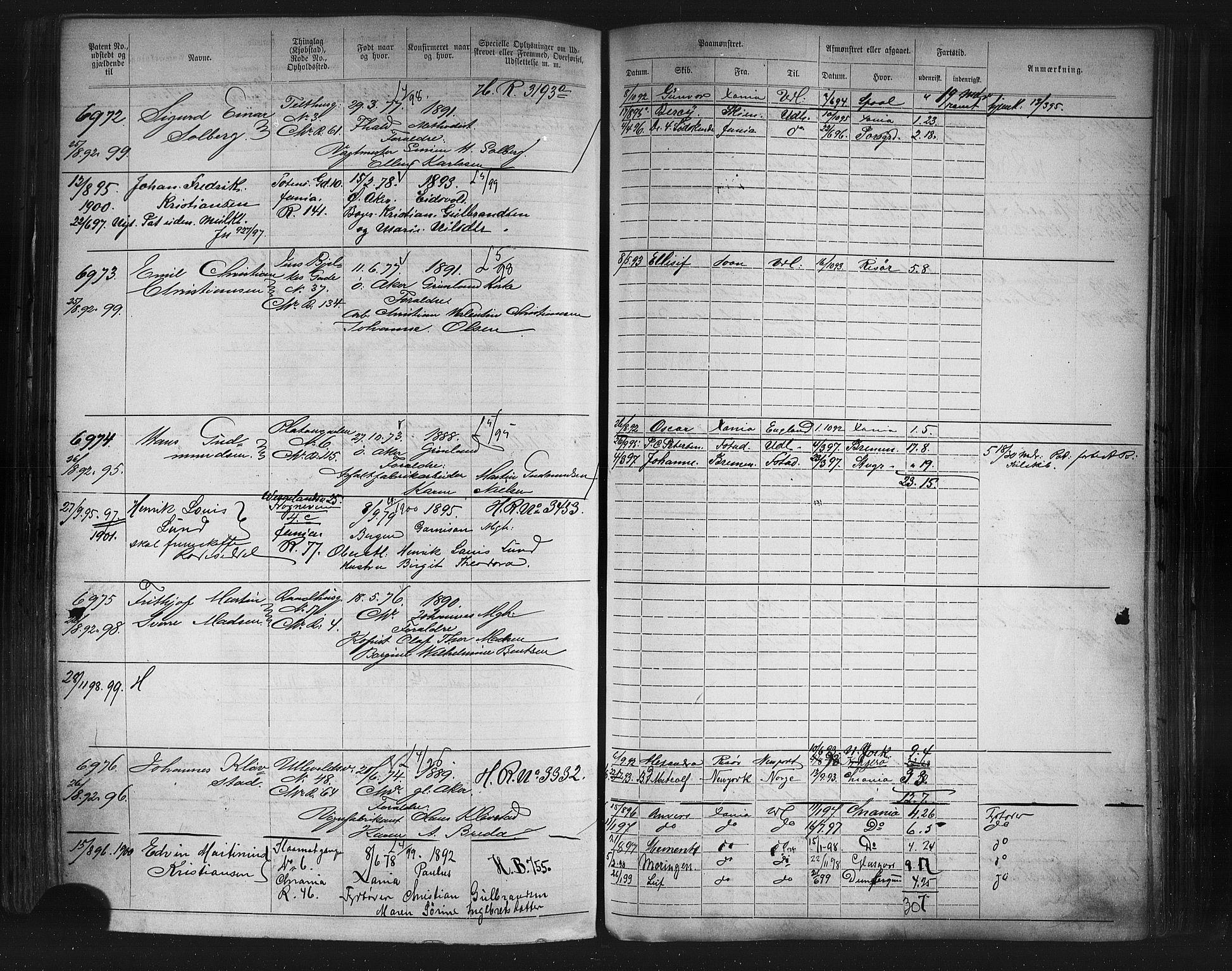 Oslo mønstringskontor, AV/SAO-A-10569g/F/Fc/Fca/L0003: Annotasjonsrulle, 1887-1902, p. 364