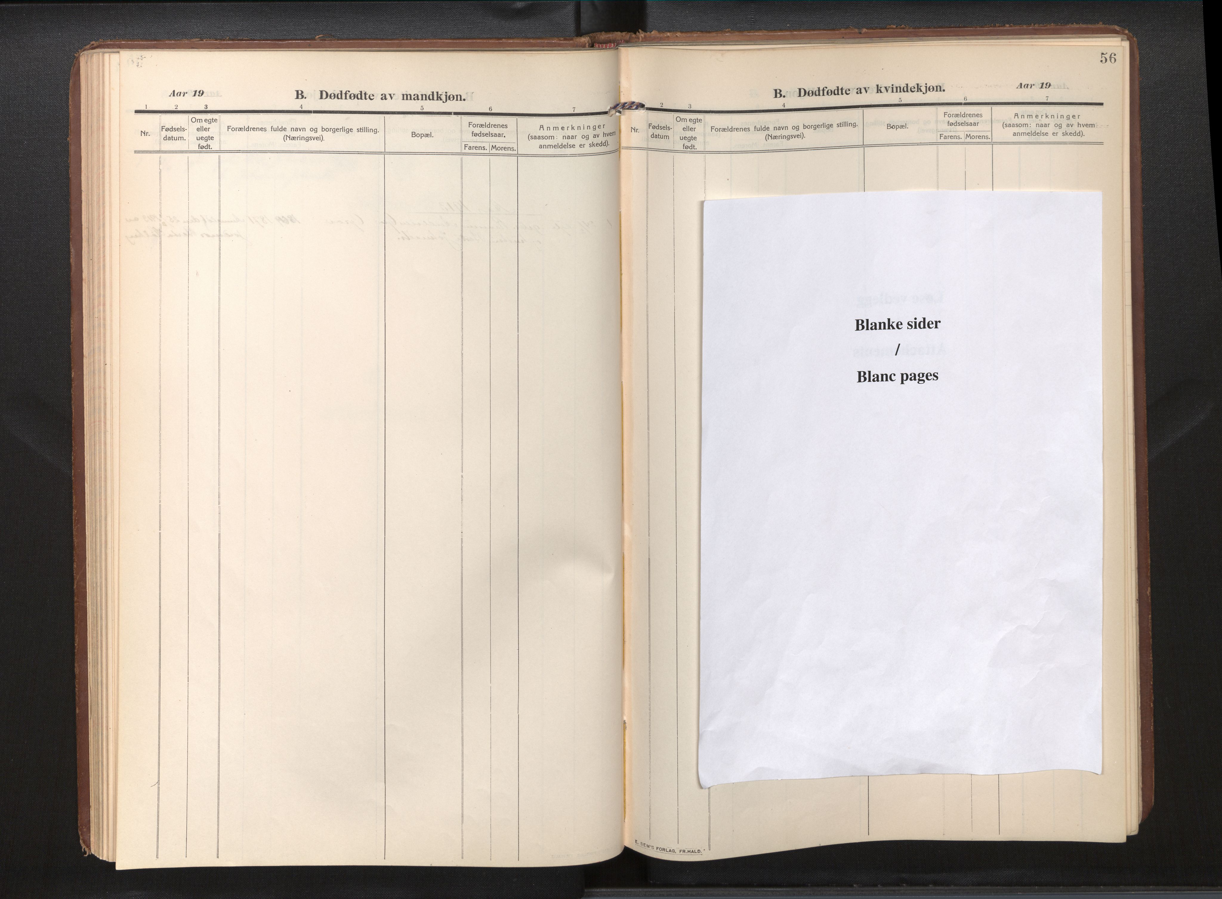 Gloppen sokneprestembete, SAB/A-80101/H/Haa/Haad/L0002: Parish register (official) no. D 2, 1911-1925, p. 55b-56a
